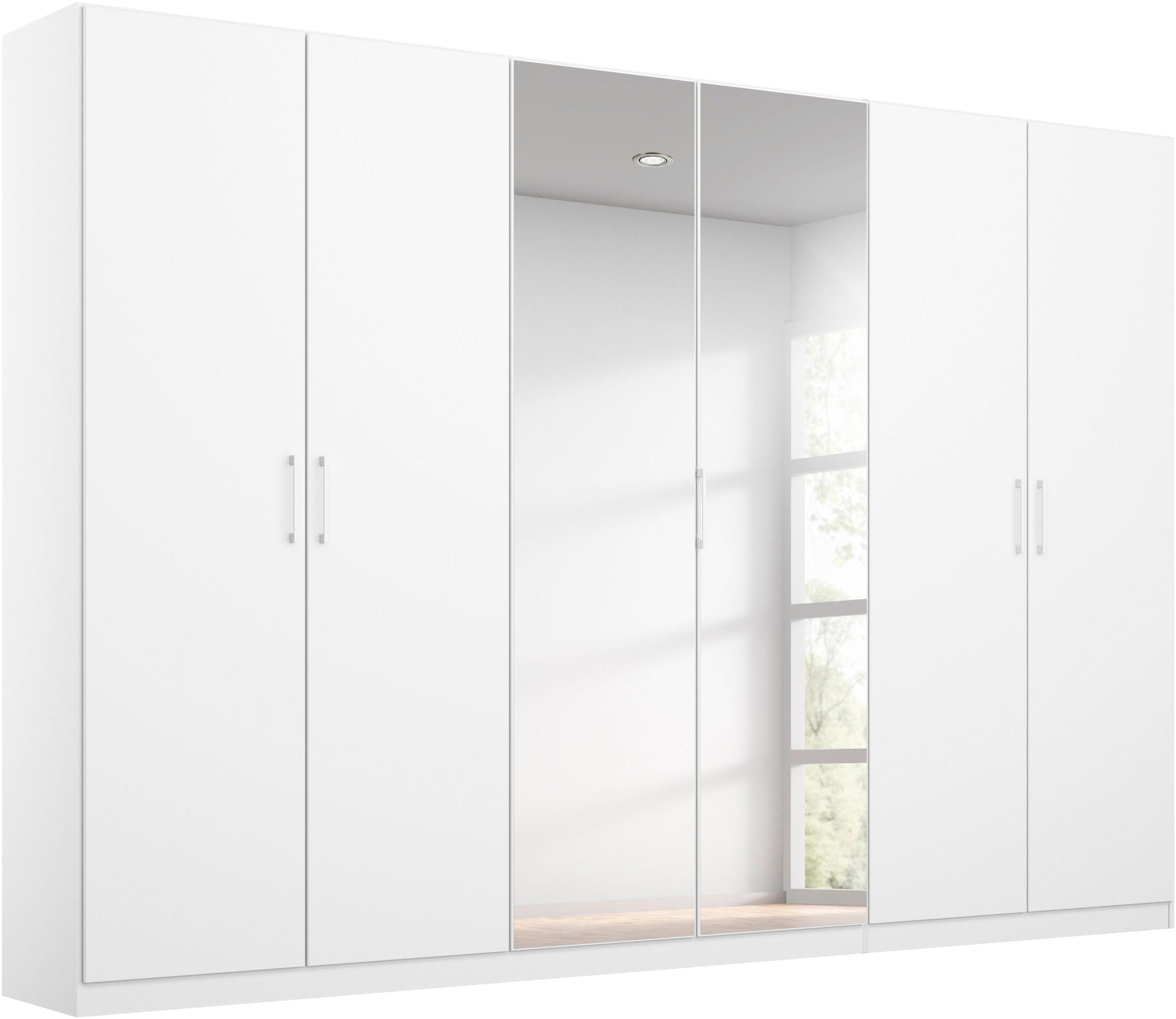 rauch Kleiderschrank "Schrank Mehrzweckschrank Garderobenschrank Schlafzimmer Möbel THOR" 3 verschiedene Ausstattungen BASIC/CLASSIC/PREMIUM (inkl. SOFT-CLOSE), mit farblich passenden, modernen Metallgriffen MADE IN GERMANY