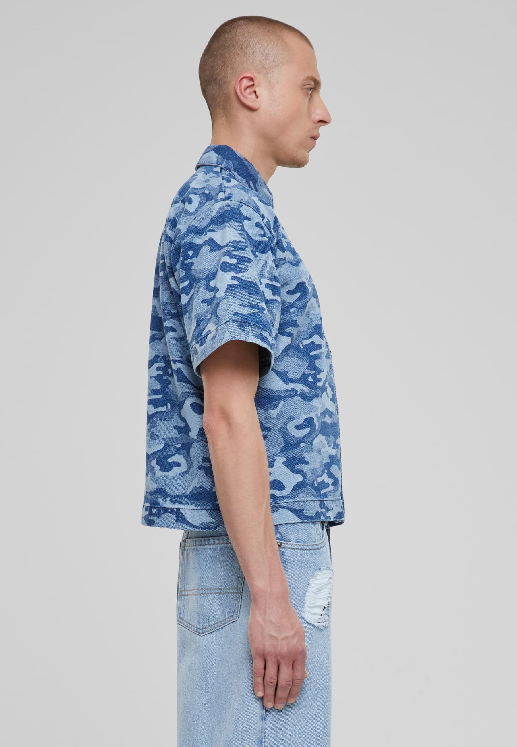 URBAN CLASSICS T-Shirt »Urban Classics Laser Camo Printed Boxy Shirt«, (1 tlg.)