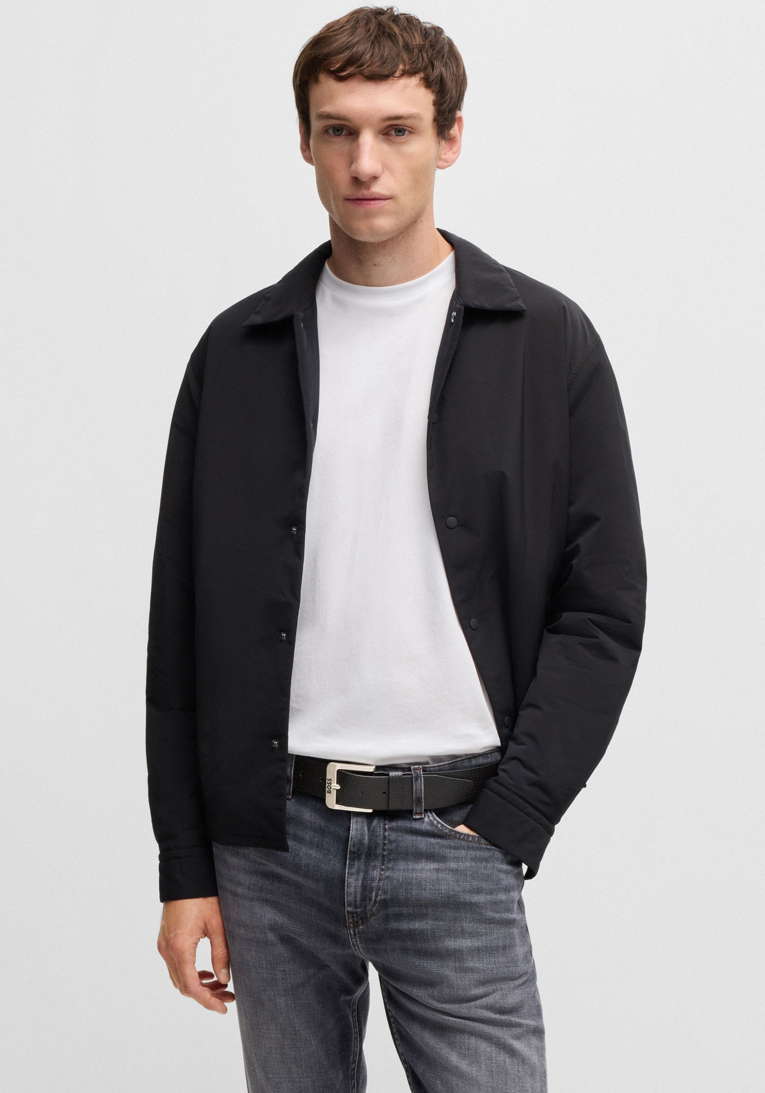 BOSS Ledergürtel "Jemio-Gr Sz40", mit Logoprägung günstig online kaufen