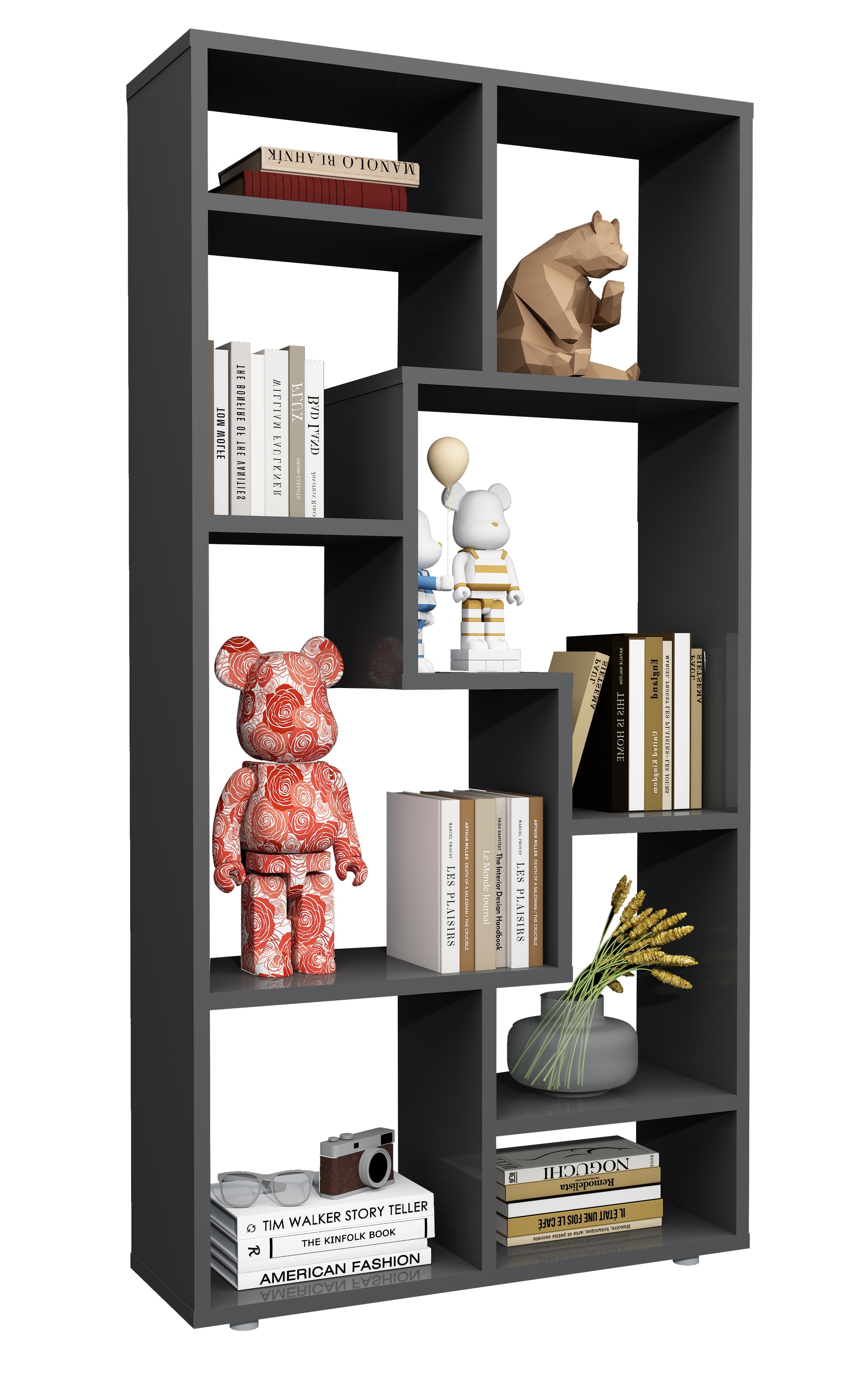 VCM Standregal "Holz Stand Regal Raumteiler Bücherregal Lanisa M" 1 Stk. tlg.
