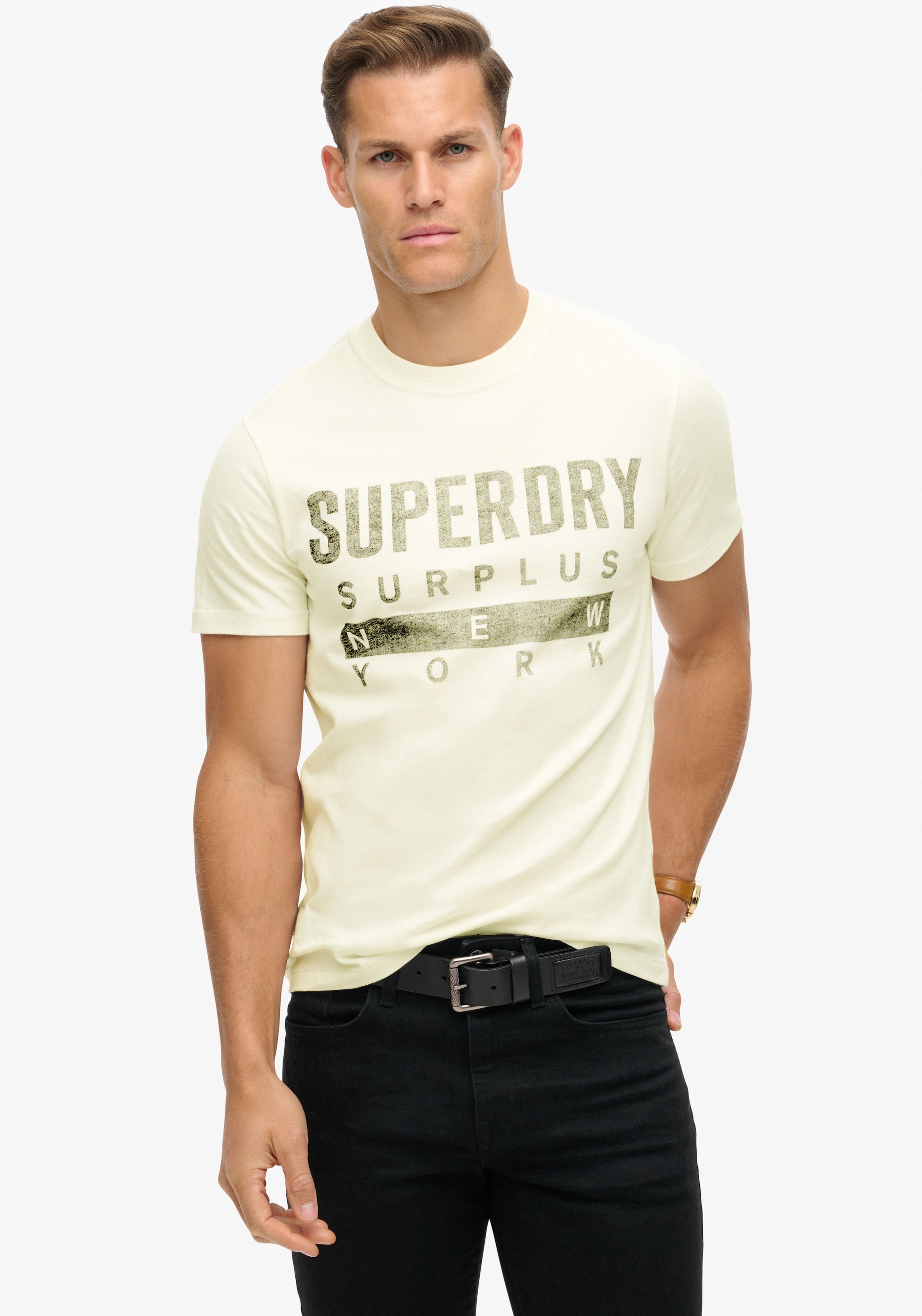 Superdry Rundhalsshirt "SURPLUS GRAPHIC TSHIRT"