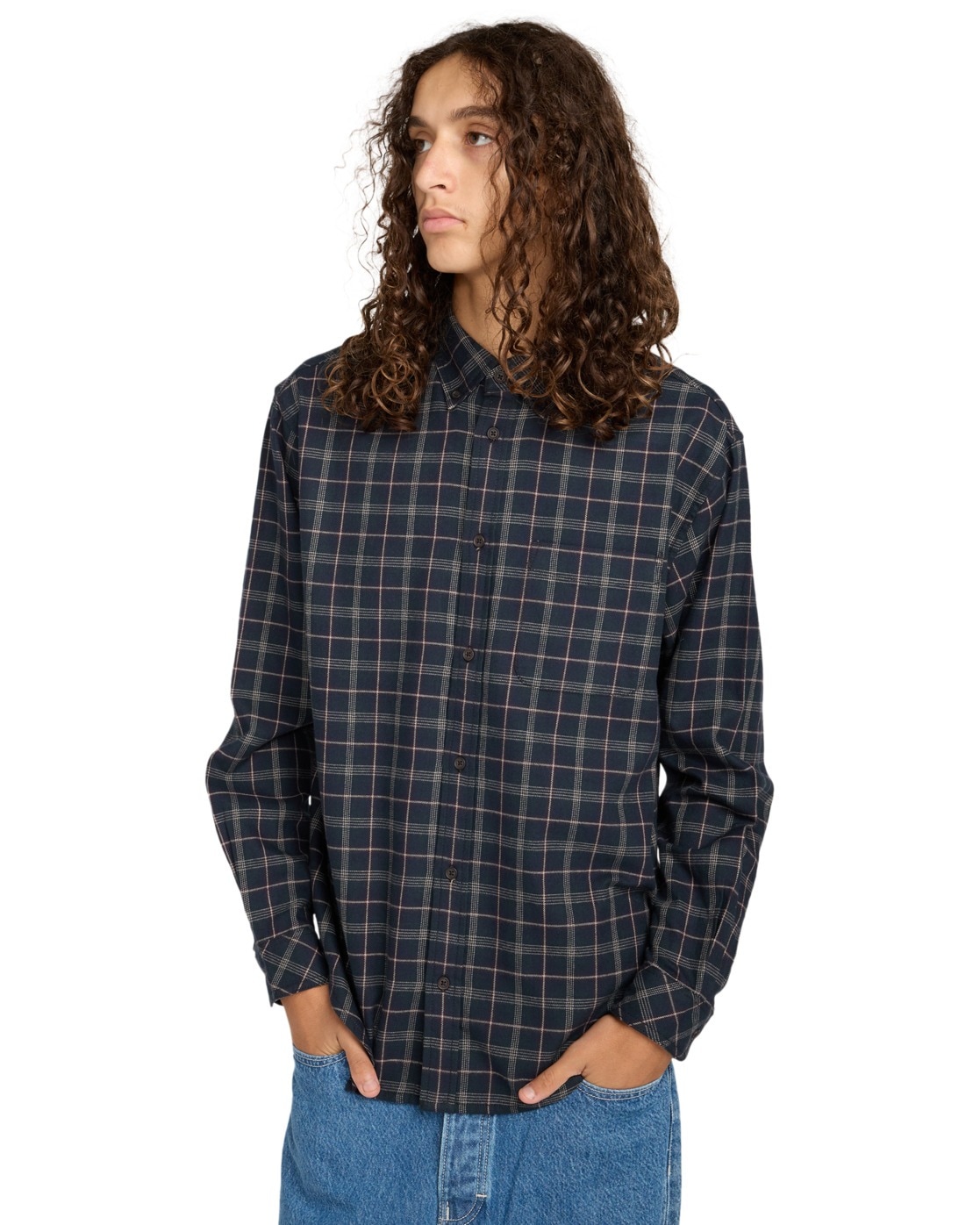 Element Langarmhemd "Button Down Regular Flannel" günstig online kaufen