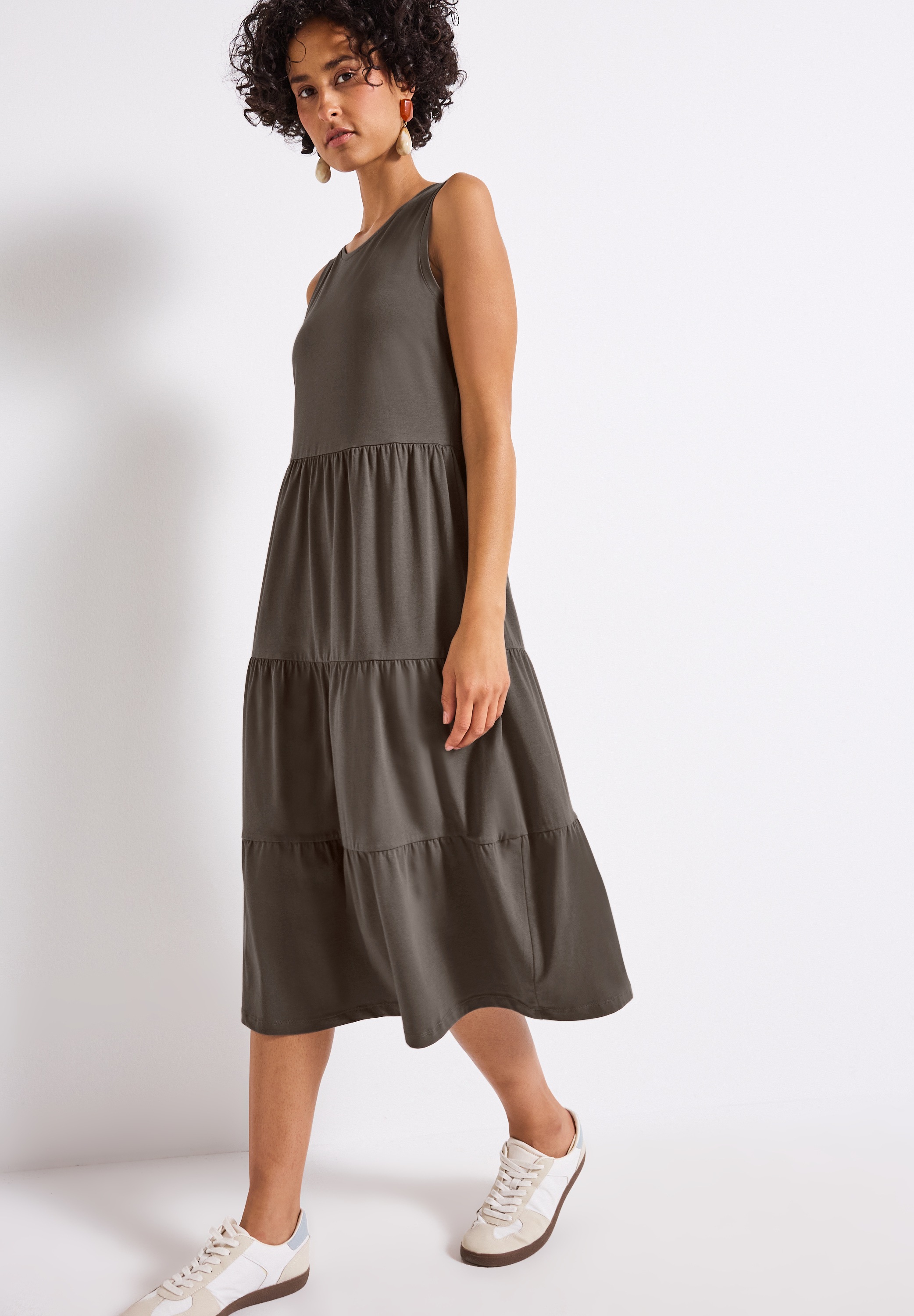 STREET ONE Jerseykleid Ohne Taschen in Unifarbe günstig online kaufen