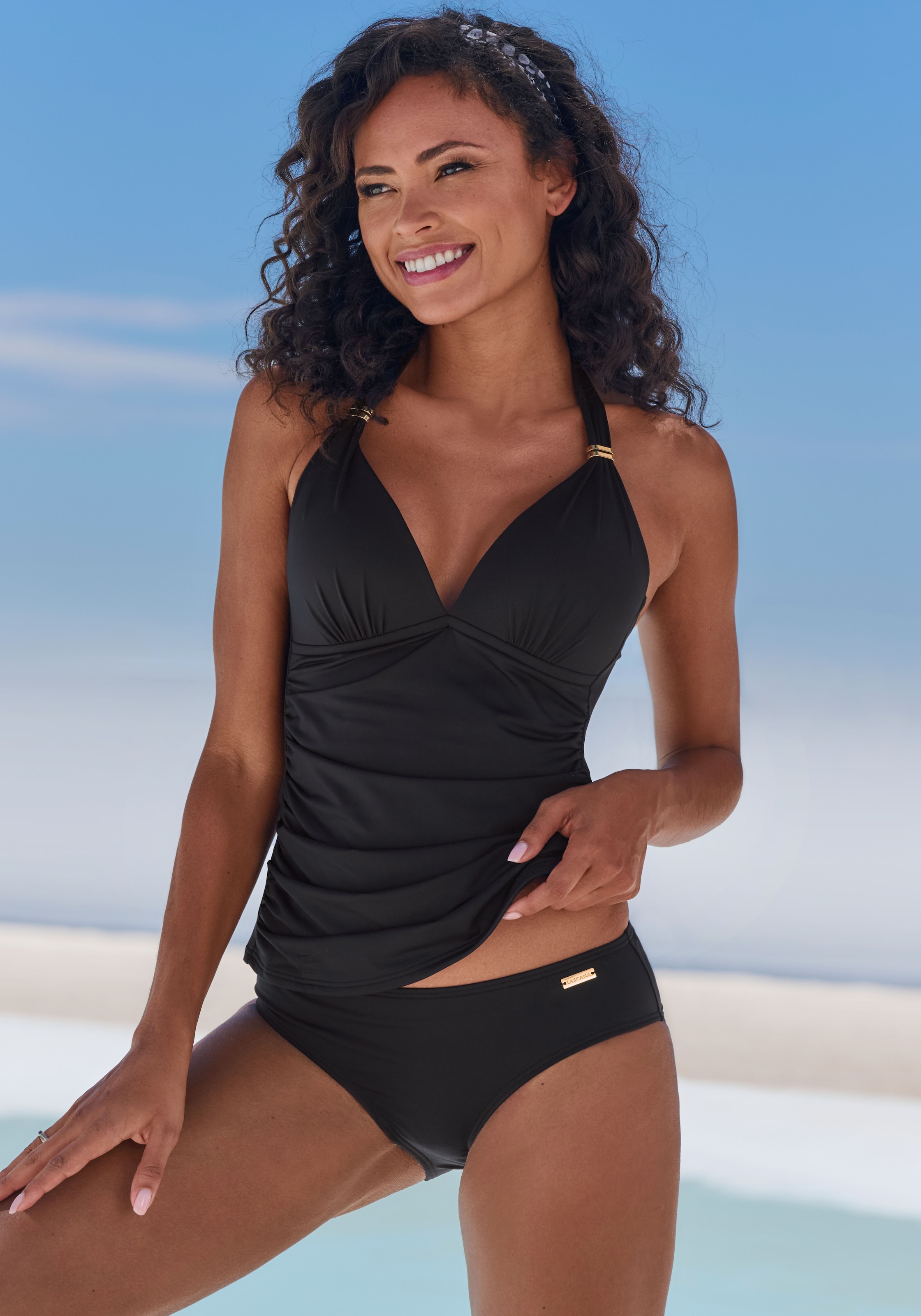 LASCANA Tankini »Toni«, mit goldfarbenen Accessoires