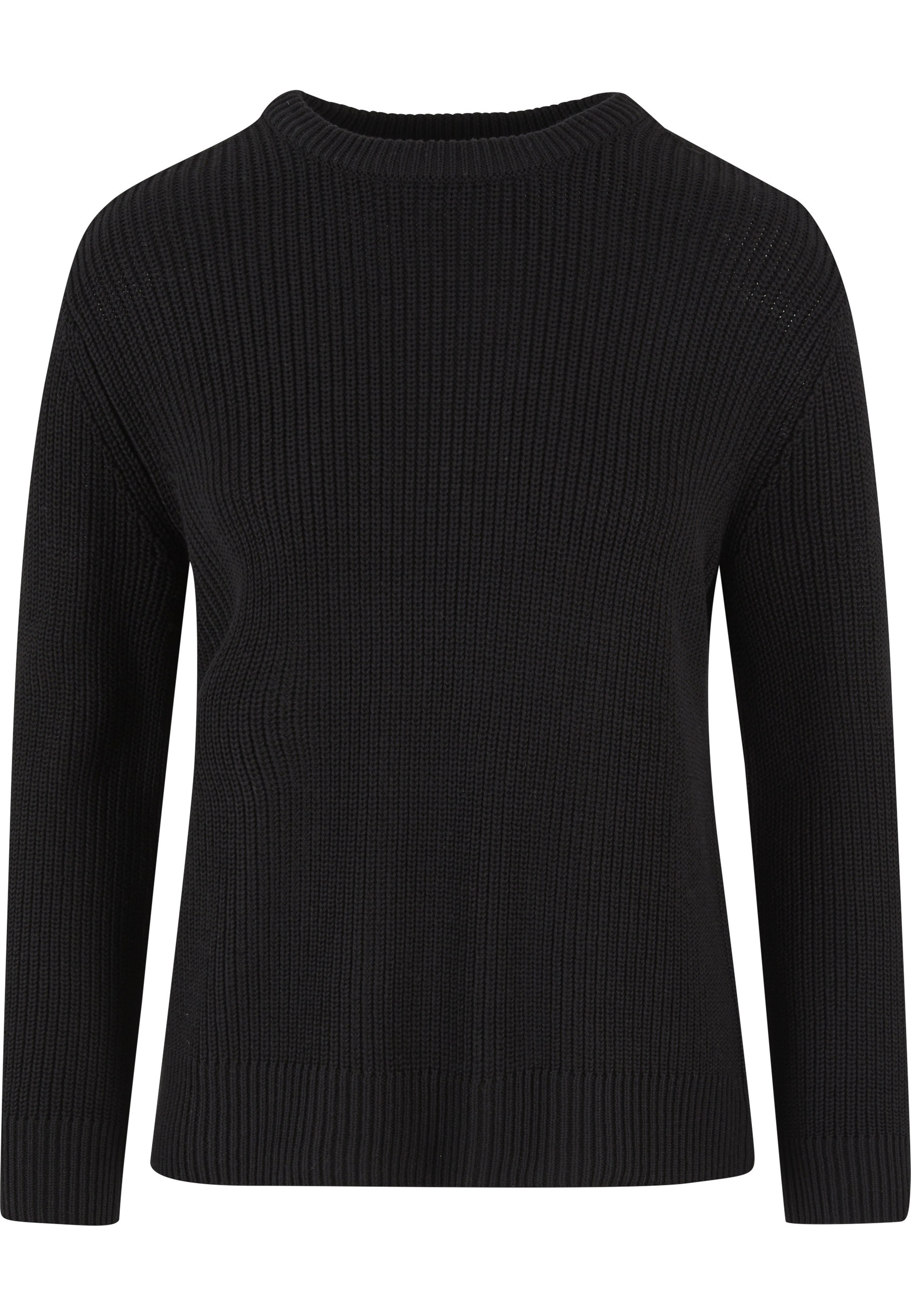 URBAN CLASSICS Fleecepullover »Urban Classics Damen Ladies Rib Knit Sweater«
