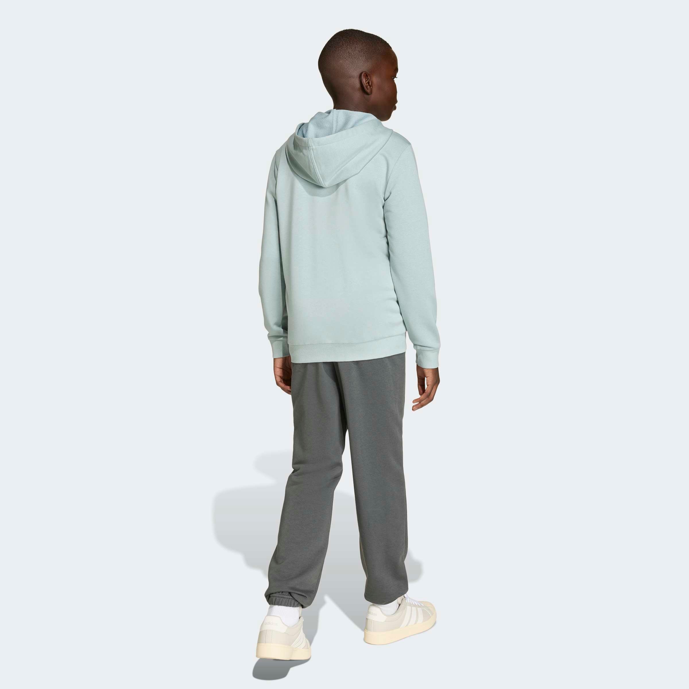 adidas Sportswear Trainingsanzug »ESSENTIALS KINDER« 2 tlg. zweiteilig, aus Baumwolle und Polyester, weiches French Terry