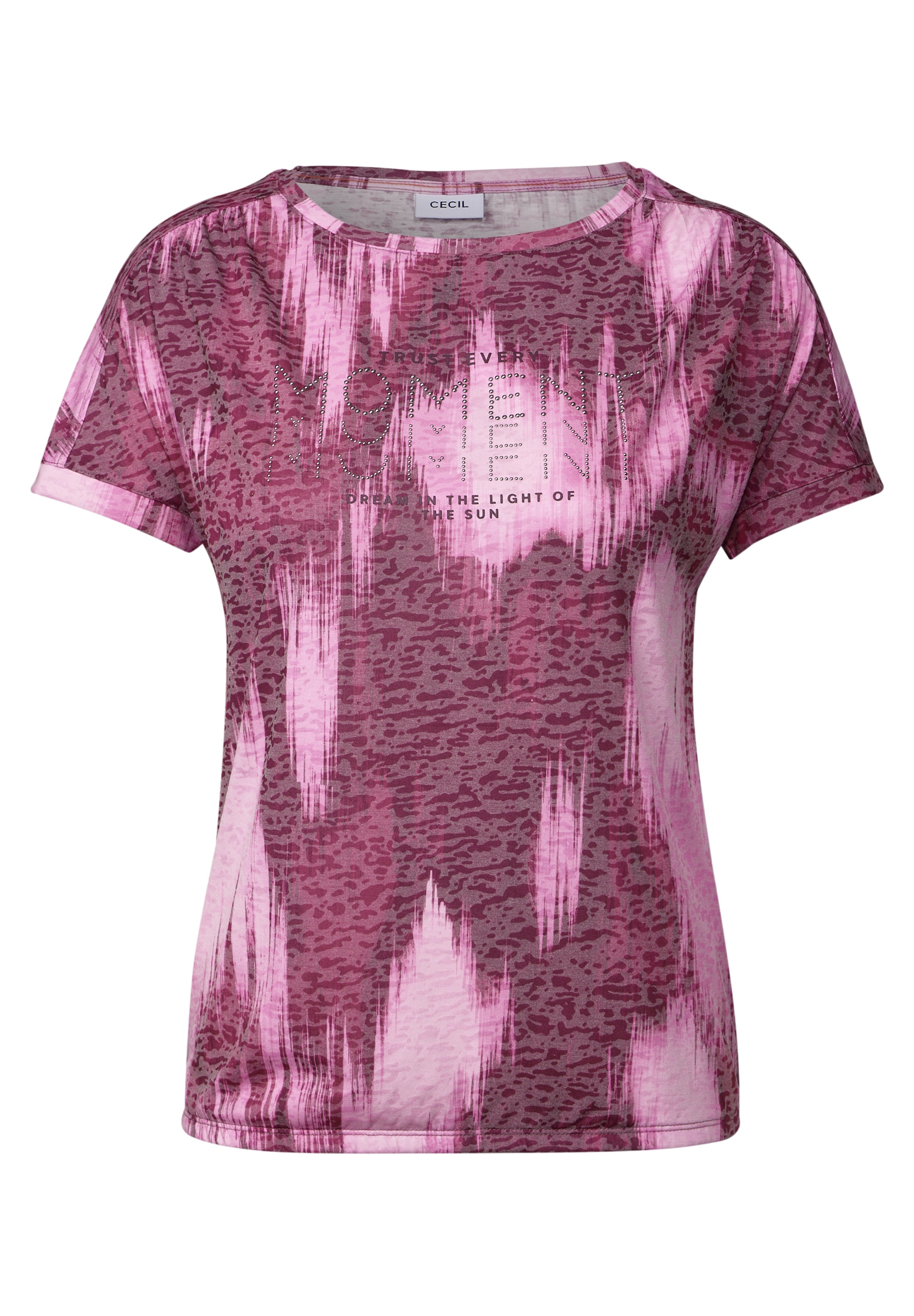 Cecil T-Shirt, mit Elastiksaum