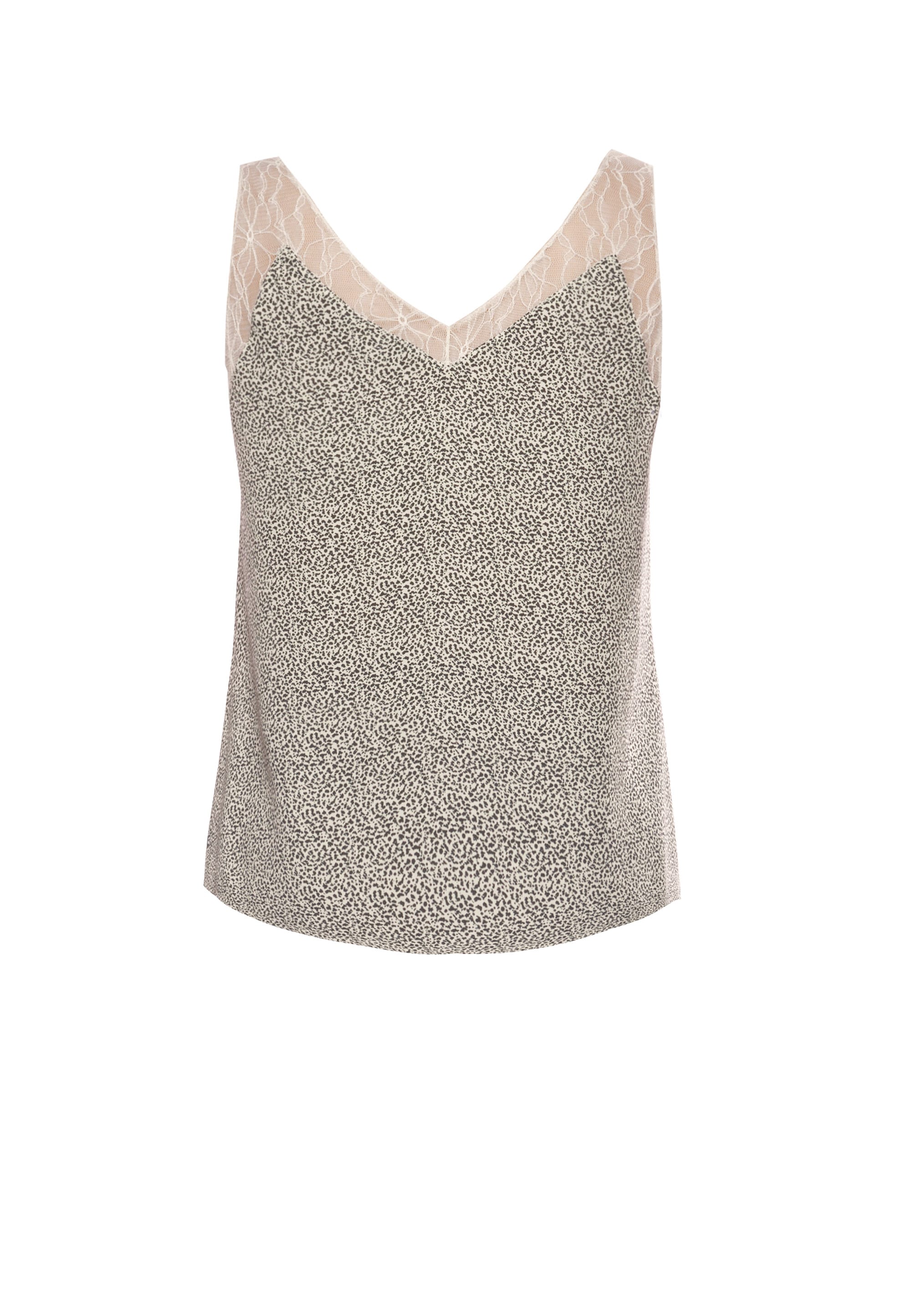 Le Temps Des Cerises Trägertop mit zarter Spitze