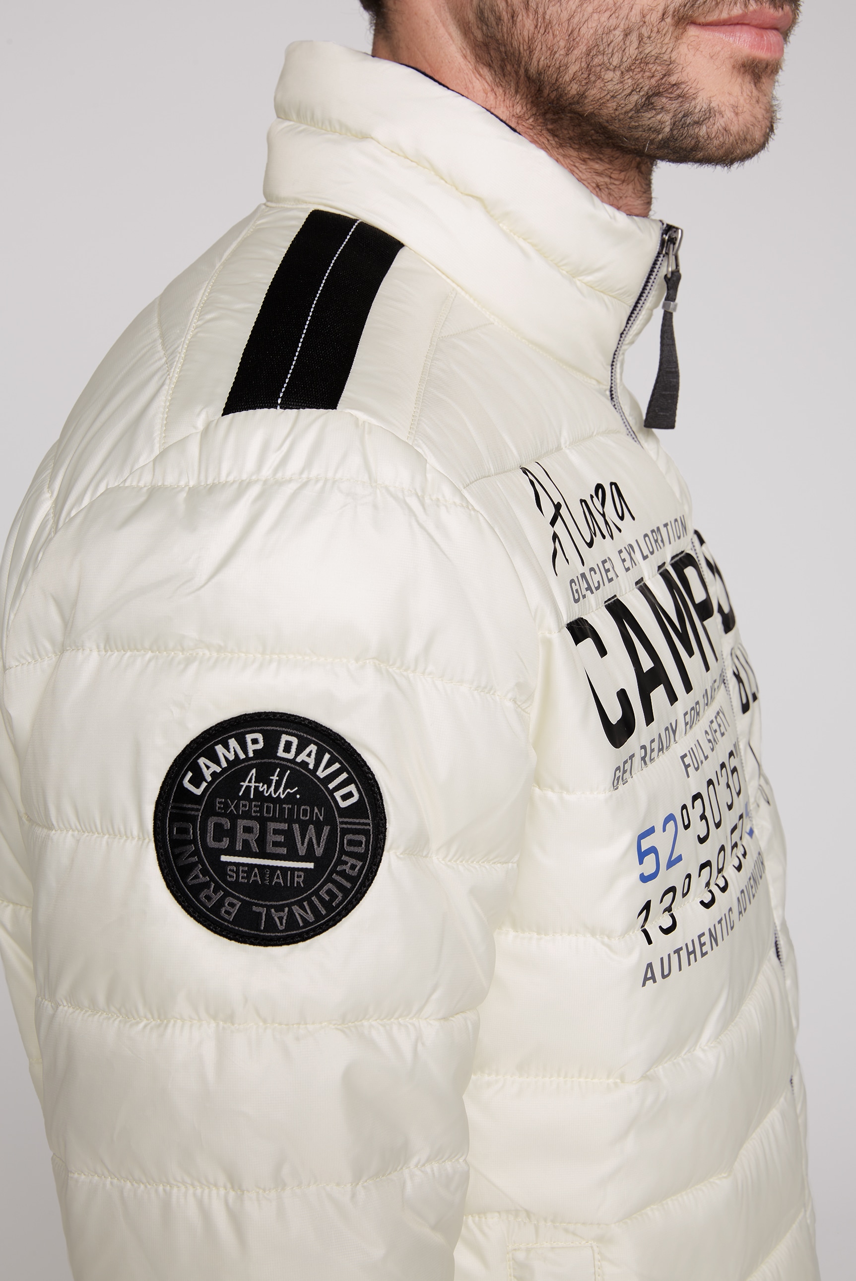 CAMP DAVID Outdoorjacke, ohne Kapuze, mit elastischem Saumabschluss