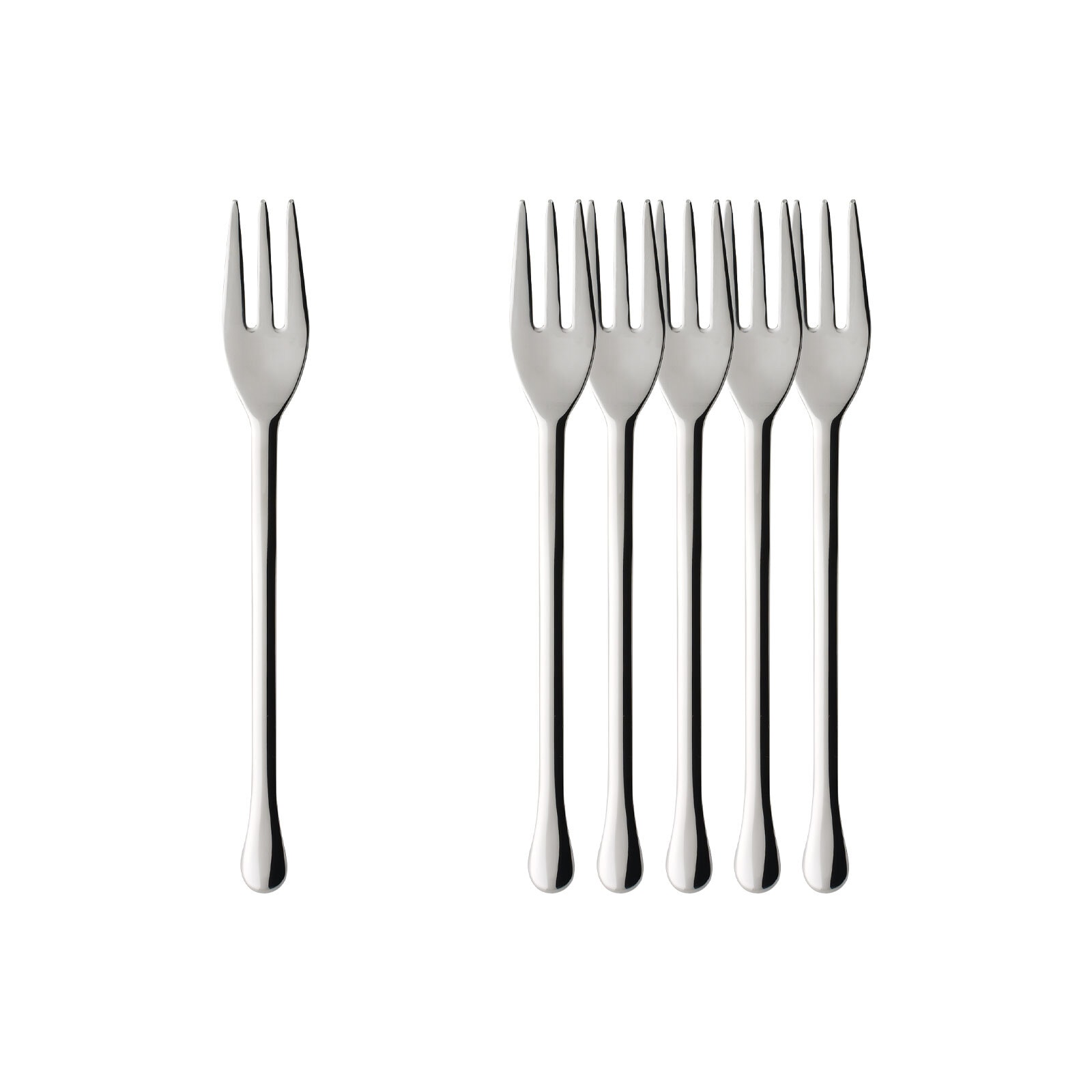 Villeroy & Boch Tafelgabel "Kuchengabeln Udine 15,6 cm 6er Set edelstahl" Spülmaschinenfest