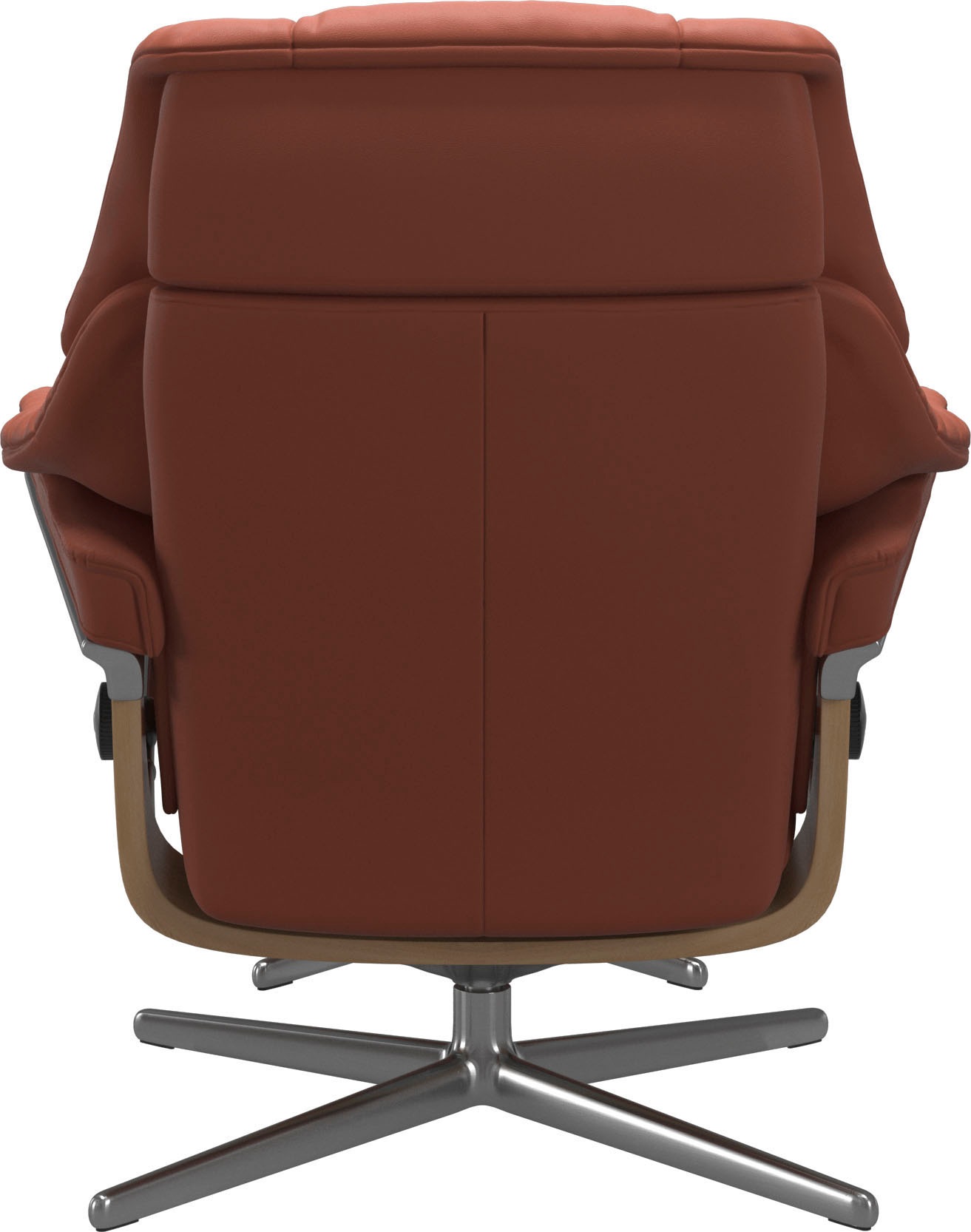 Stressless® Relaxsessel »Reno«, (Set, Relaxsessel mit Hocker), mit Hocker, mit Cross Base, Größe S, M & L, Holzakzent Eiche