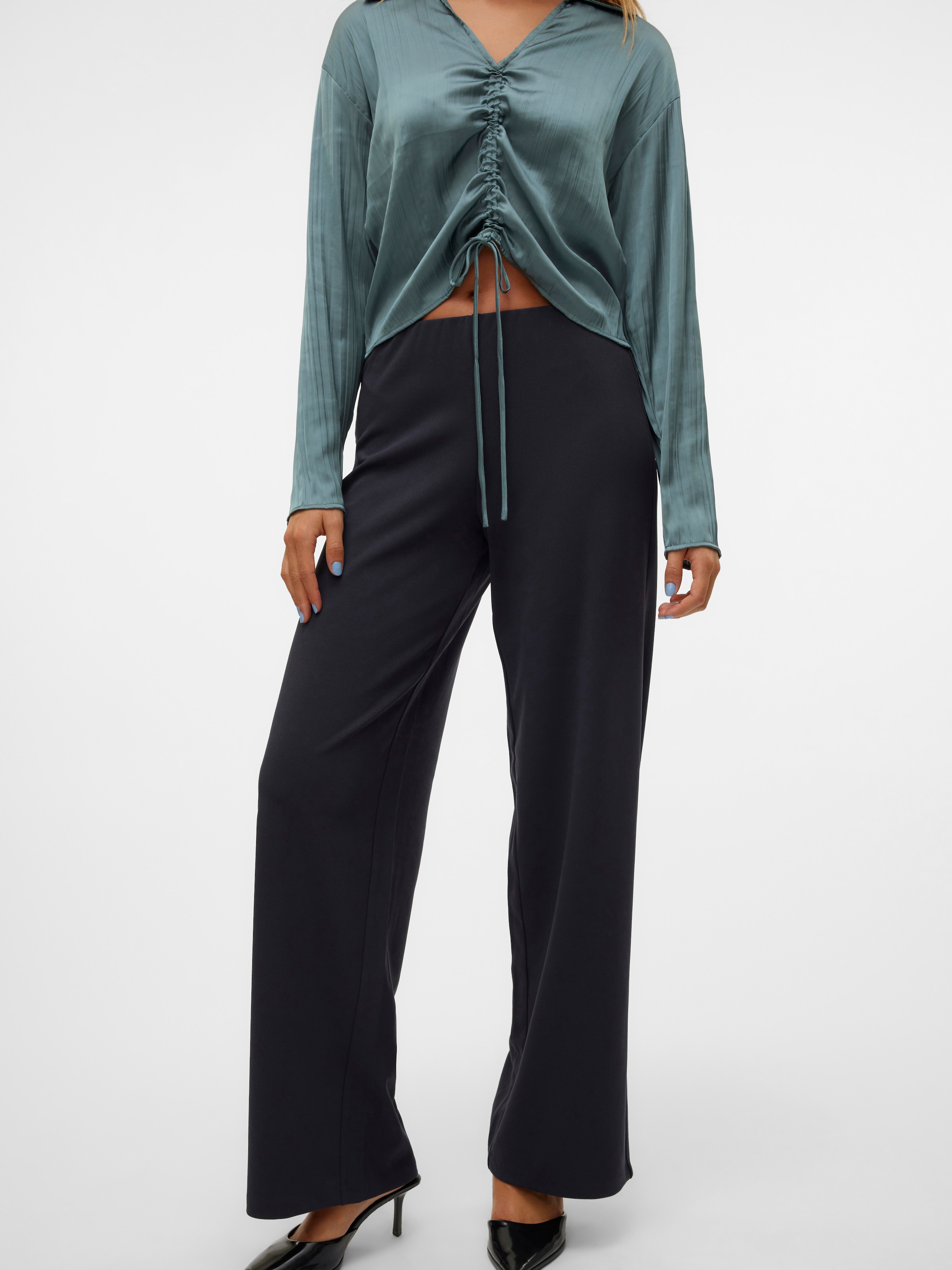 Vero Moda Schlupfhose "VMBERLIN ZAMIRA MW WIDE PANT NOOS"