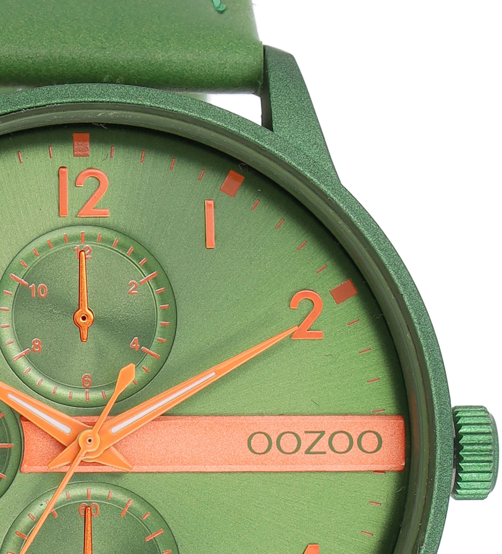 OOZOO Quarzuhr, Armbanduhr, Herrenuhr, Lederarmband