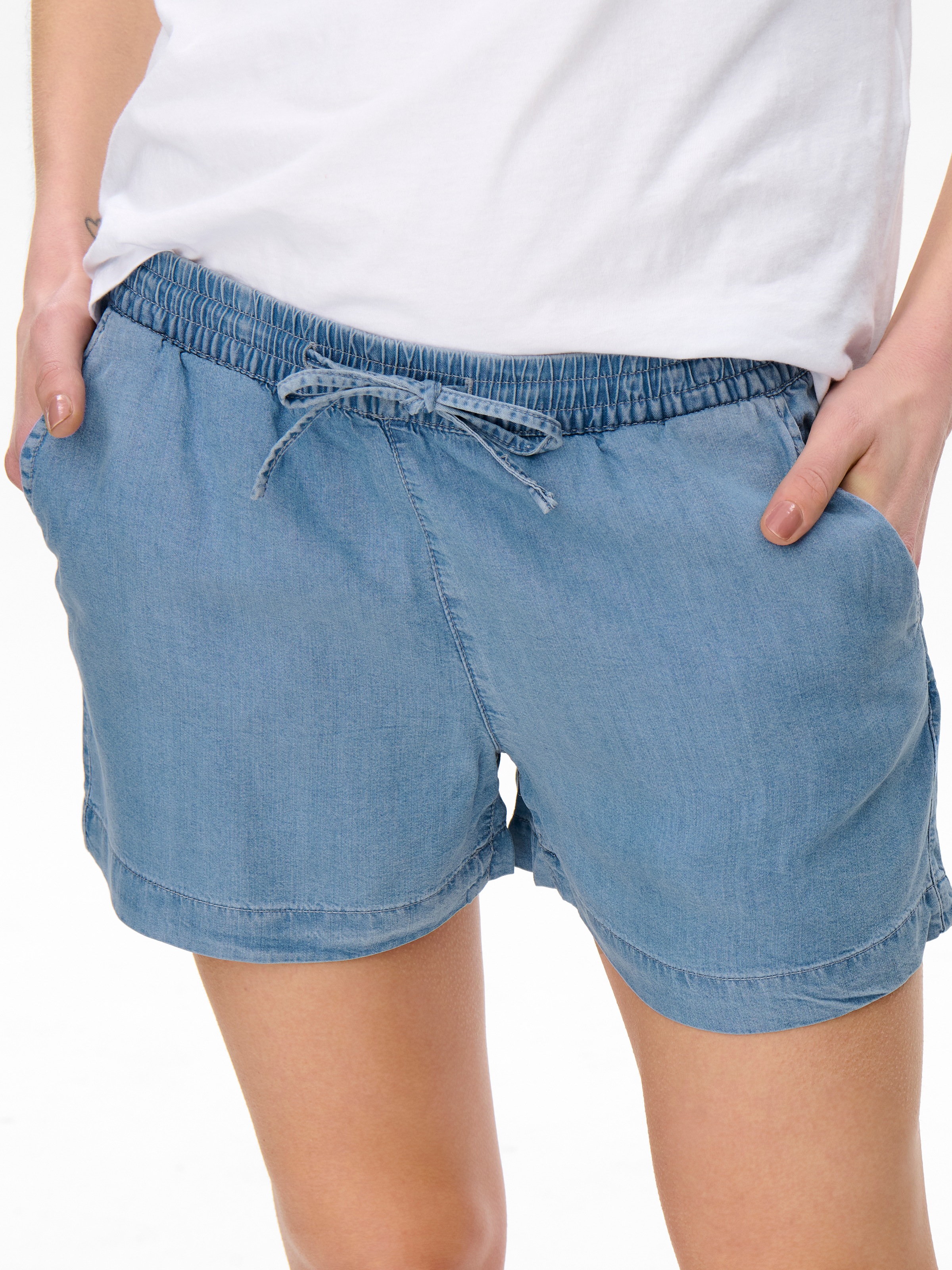 ONLY Shorts "ONLPEMA – Shorts mit elastischem Bund für lässigen Jeanslook" günstig online kaufen