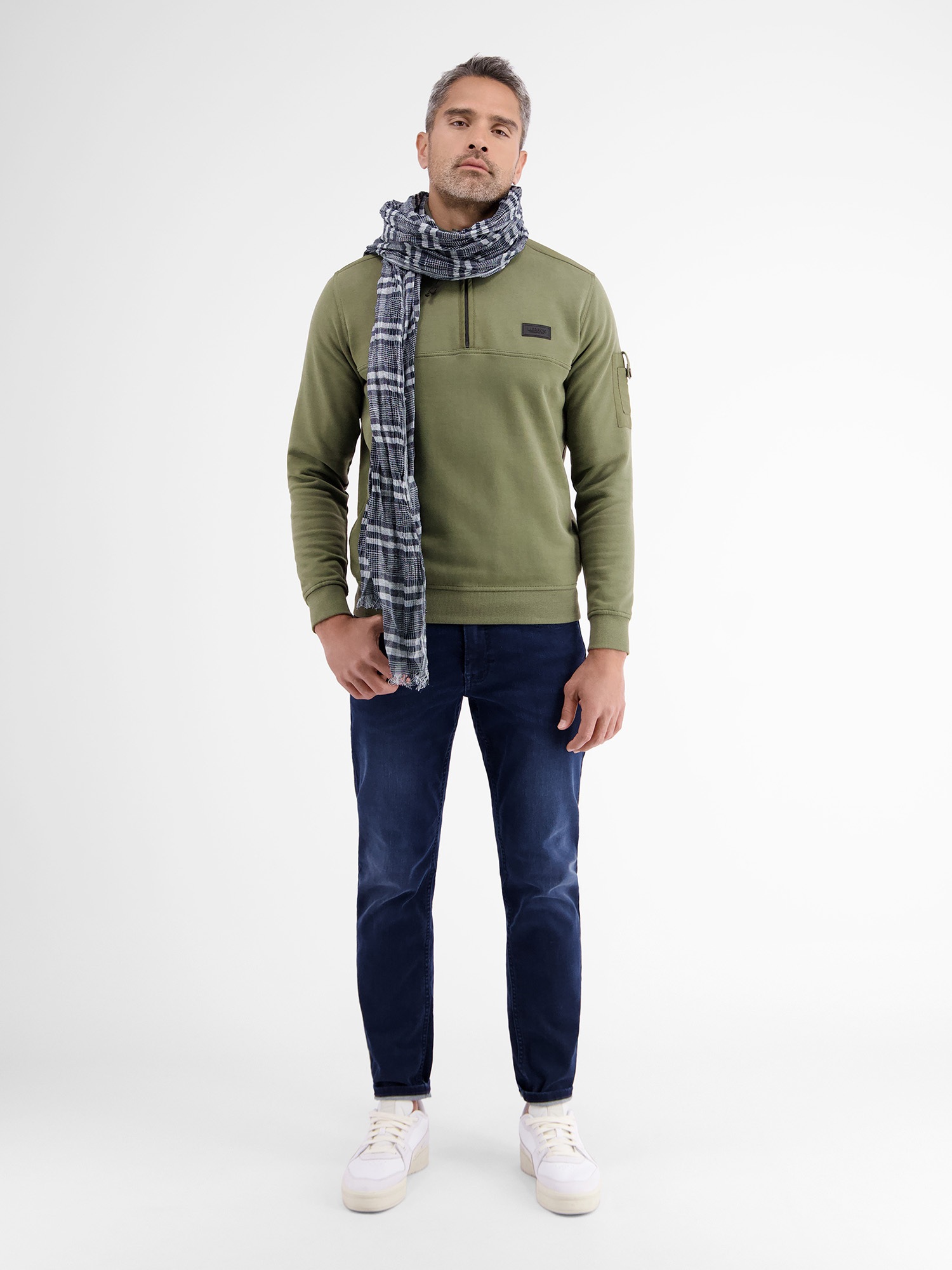 LERROS Sweatshirt »LERROS Troyer in weicher Sweatqualität«