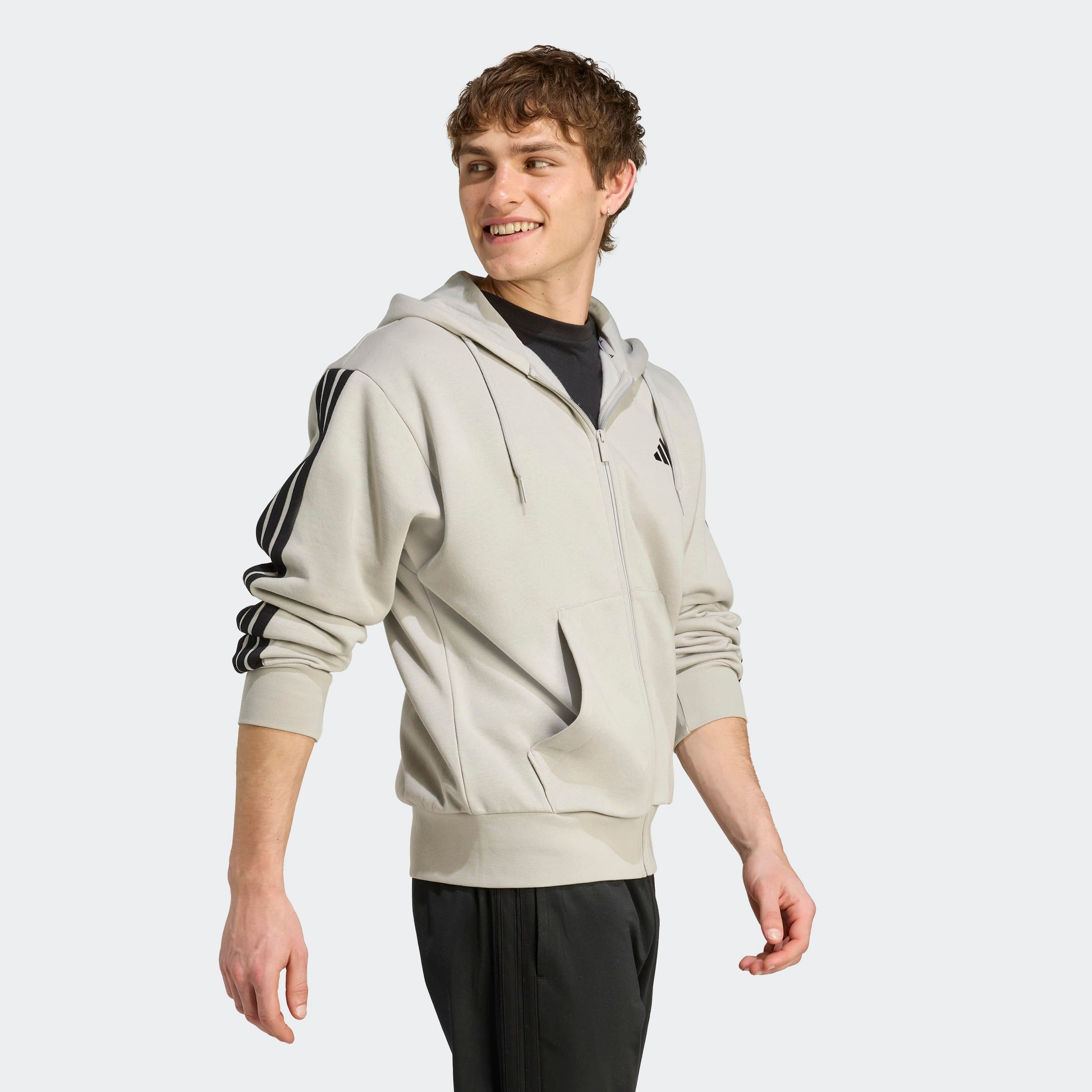 adidas Sportswear "M 3S FL FZ HD" 1 tlg. für Laufen und Sportmode, mit Reiß günstig online kaufen