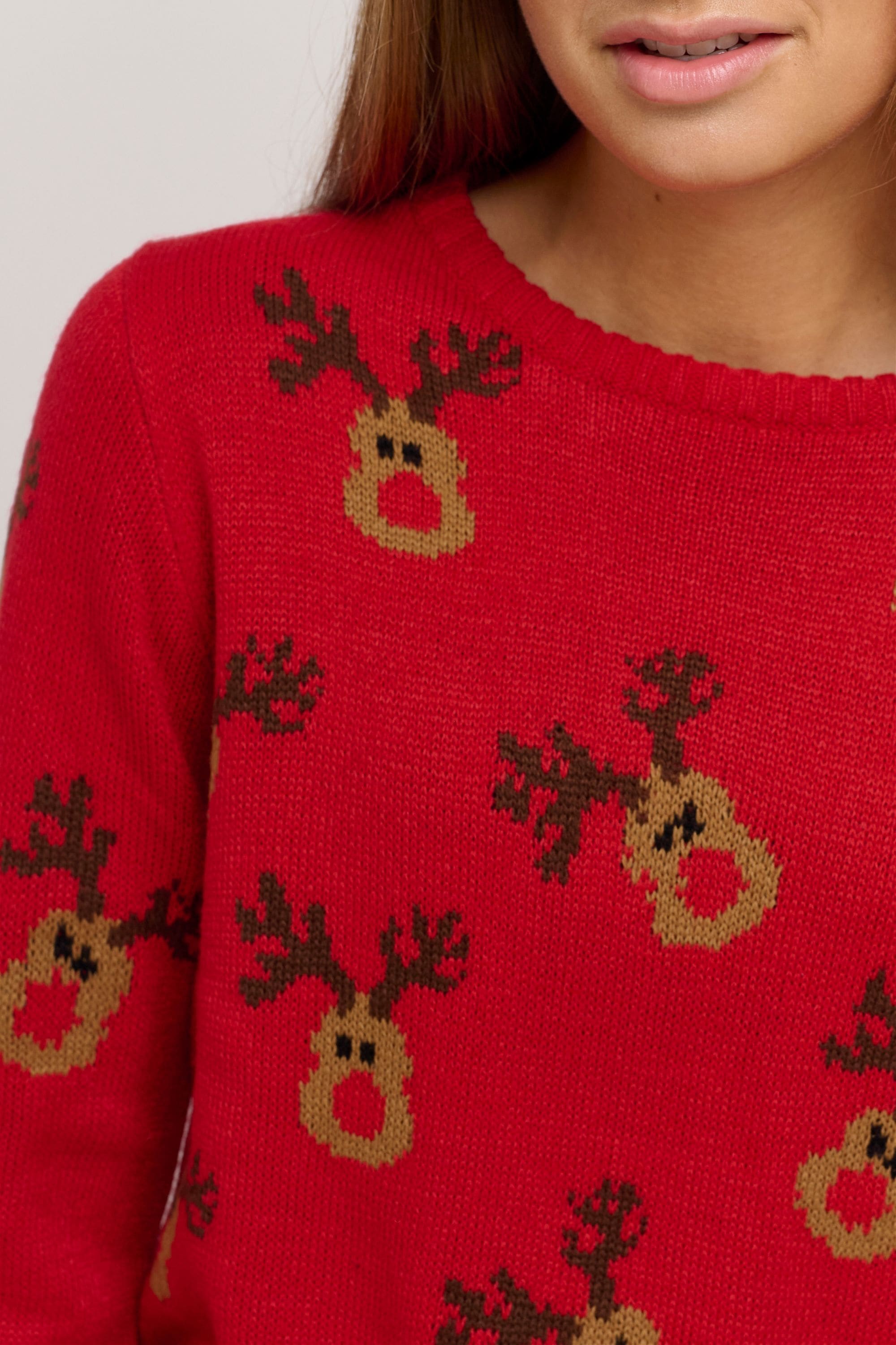 OXMO Strickfleece-Pullover »Strickpullover OXChristel«