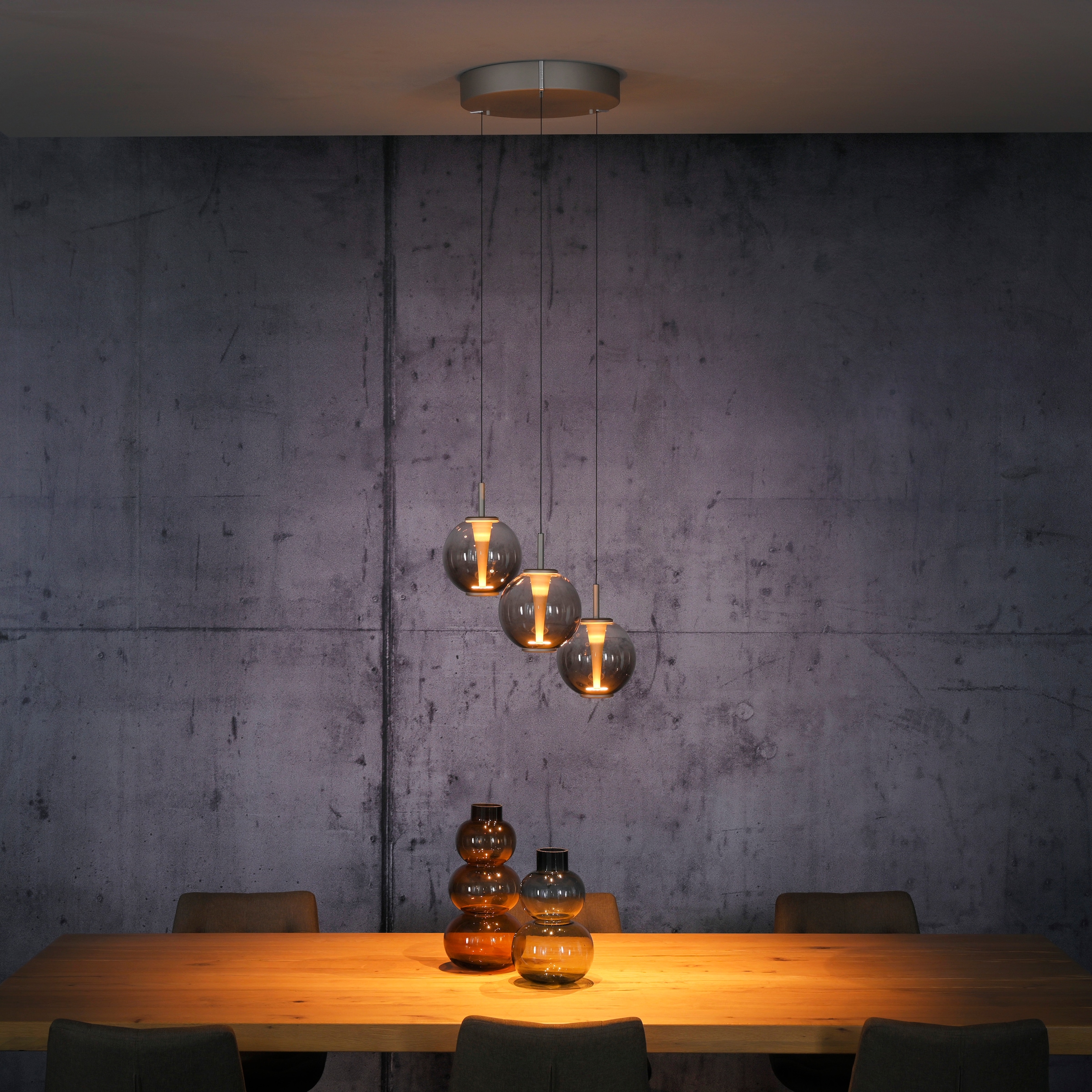 Neuhaus PURE LED Pendelleuchte »PURE E-Infinity« LED-Board 1 Stk. warmweiß - kaltweiß e-SLIDE® Funktion, CCT, dimmbar, Fernbedienung