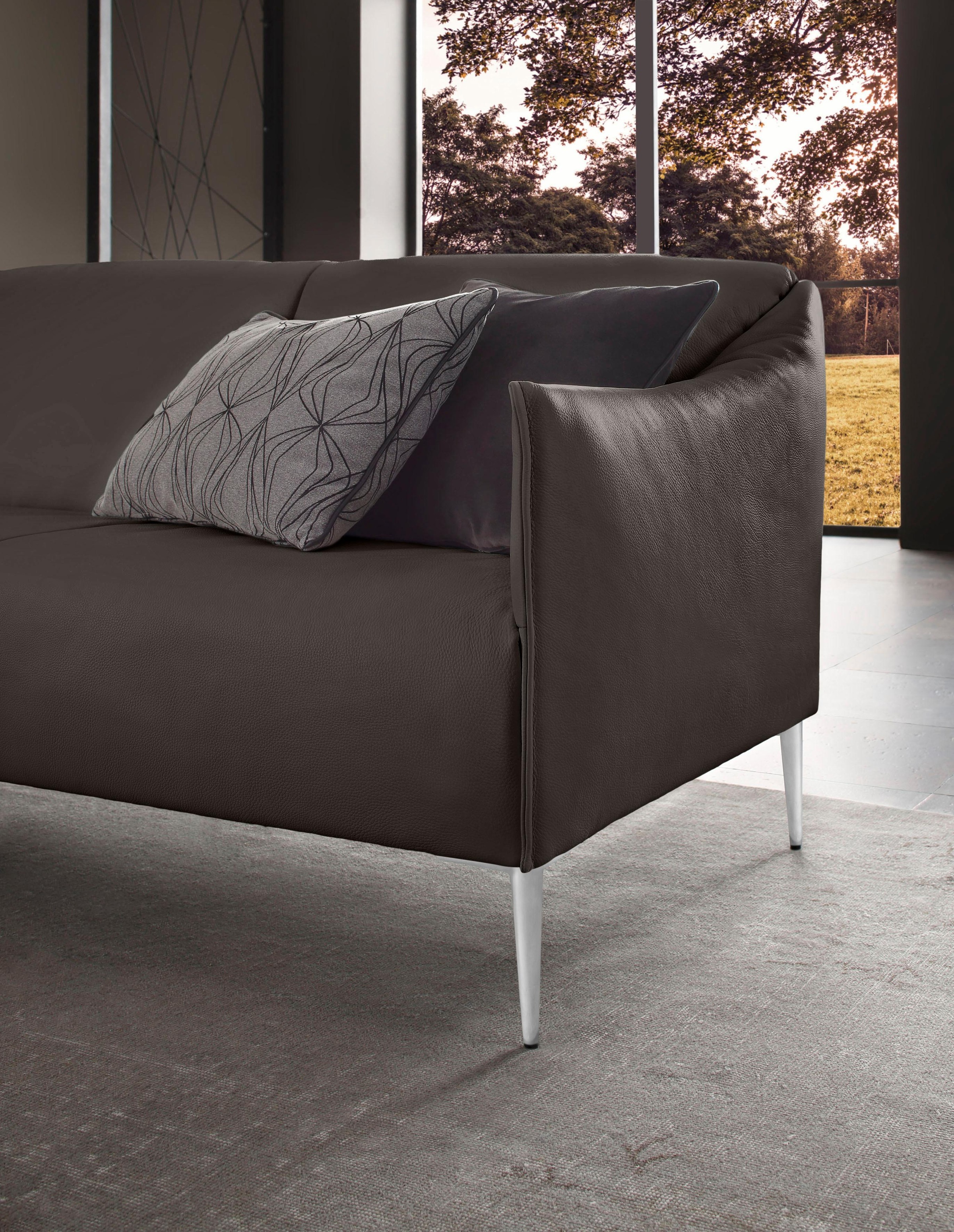 W.SCHILLIG 2,5-Sitzer »sally«, mit Metallfüßen in Chrom glänzend, Breite 194 cm