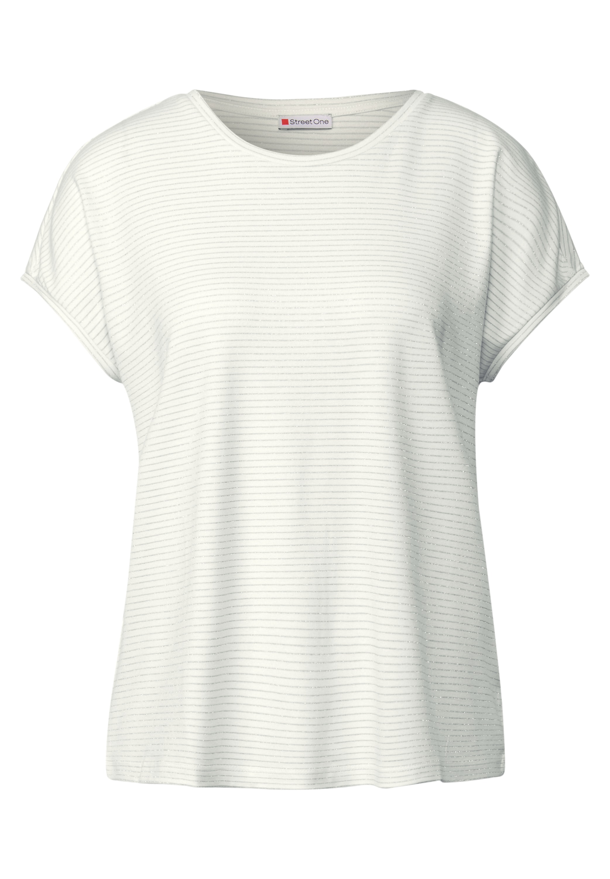 STREET ONE T-Shirt, aus elastischem Materialmix