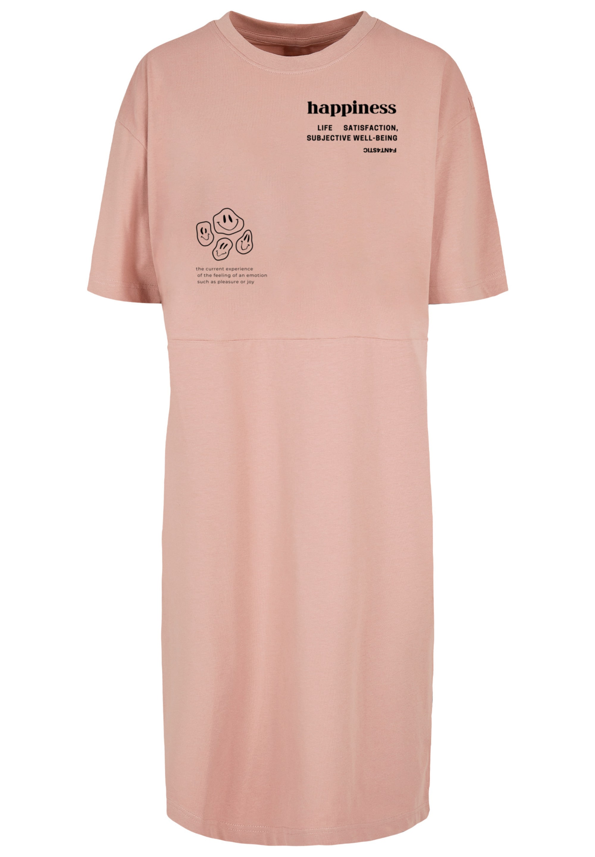F4NT4STIC Shirtkleid »happiness«, Print