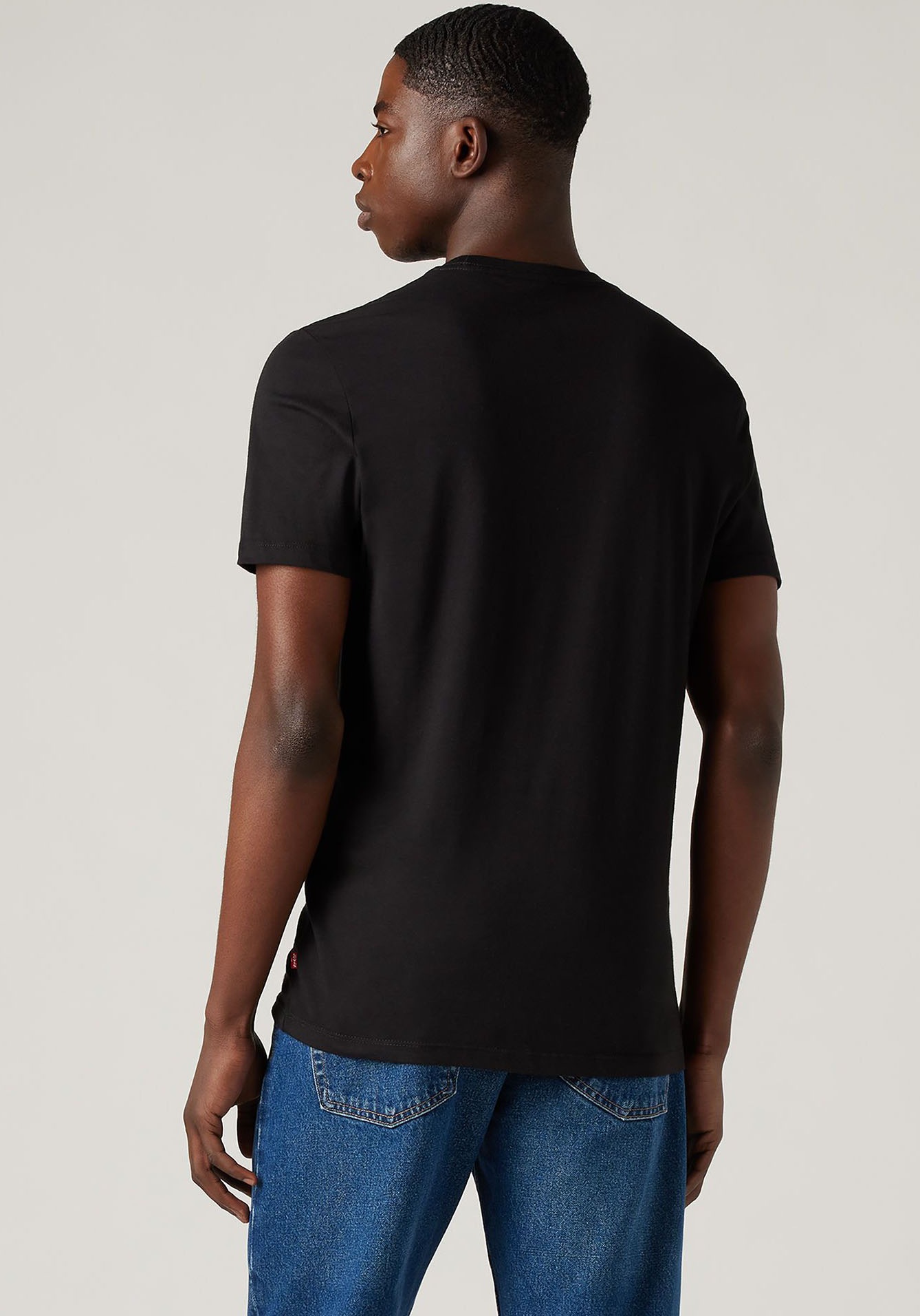 Levi's LE 2PK Crewneck Graphic T-Shirt Black/White L 3