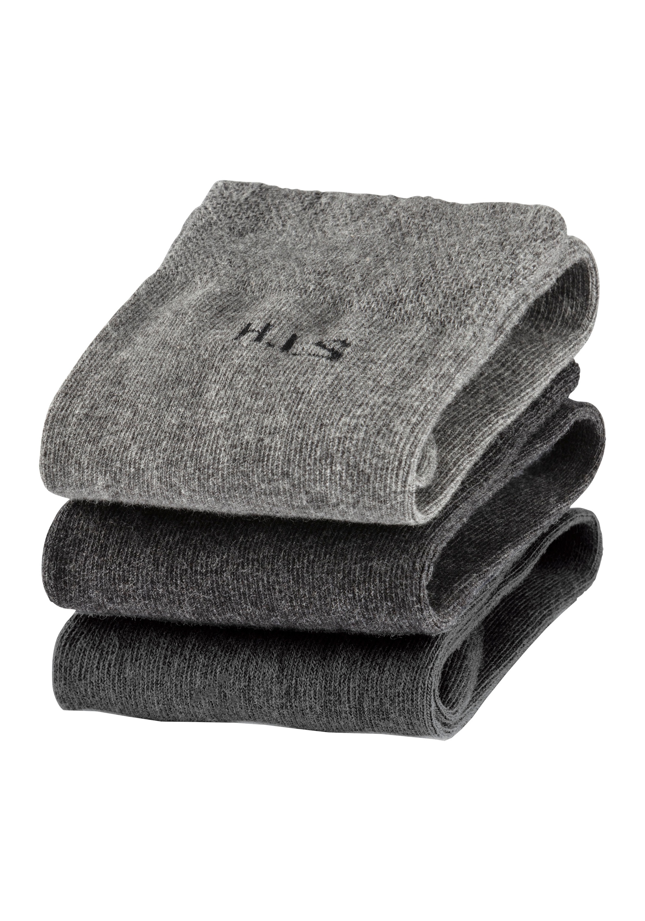 H.I.S Kniestrümpfe Packung, 3 Stk. tlg. mit druckfreiem Bündchen günstig online kaufen