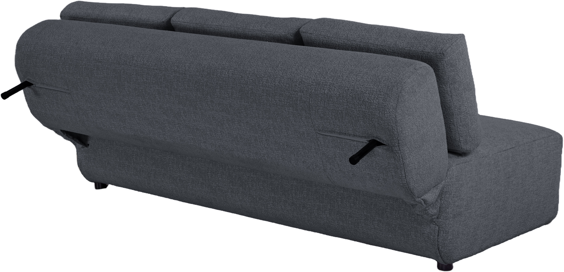 LeGer Home by Lena Gercke Schlafsofa »YLLIA 3-Sitzer (196 cm) mit verstellbarer Rückenlehne« Feiner Strukturbezug, Relax- und Bett-Funktion