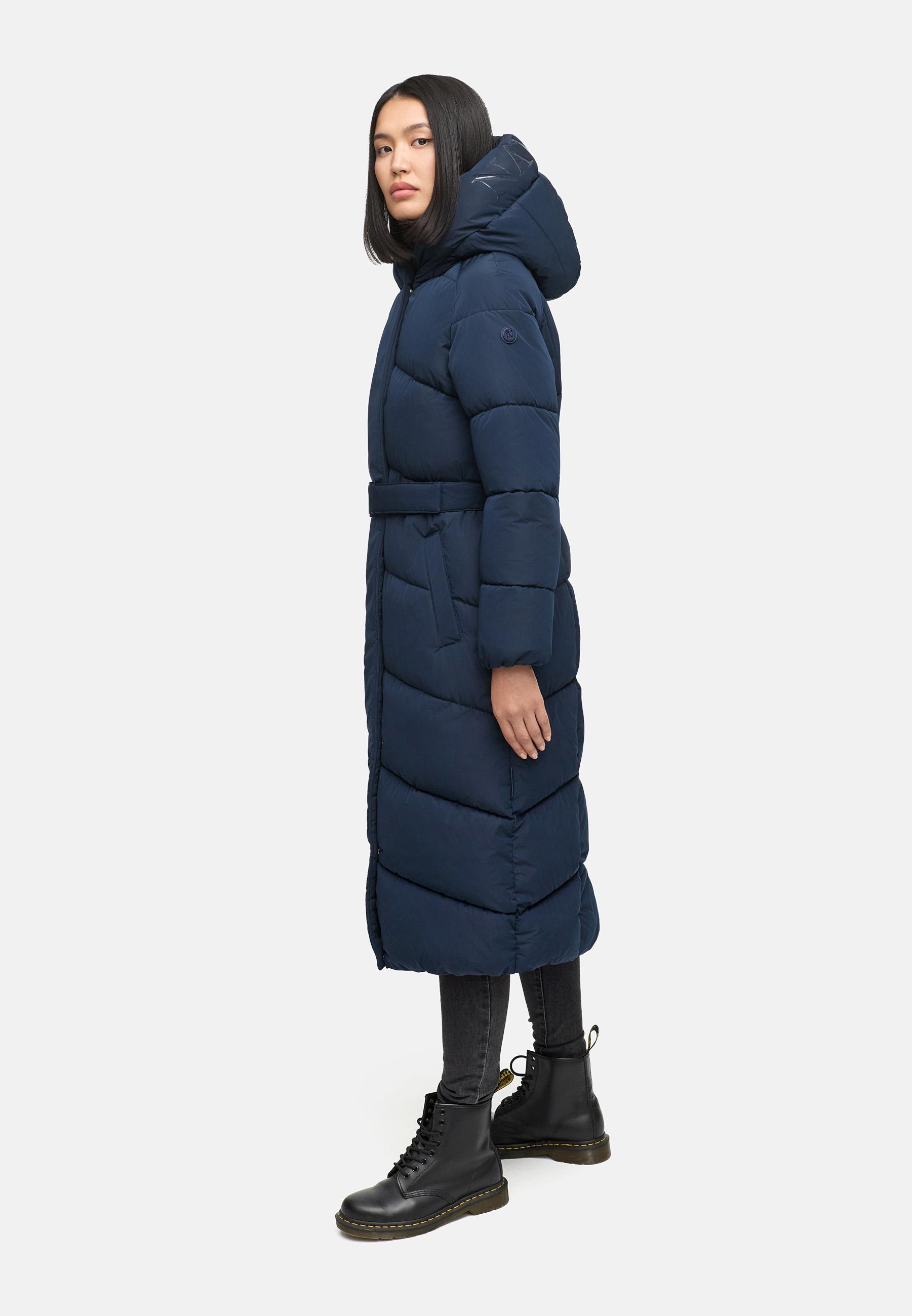 Navahoo Steppmantel »Eisblick 14«, Gesteppter Damen Mantel mit Taillengürtel