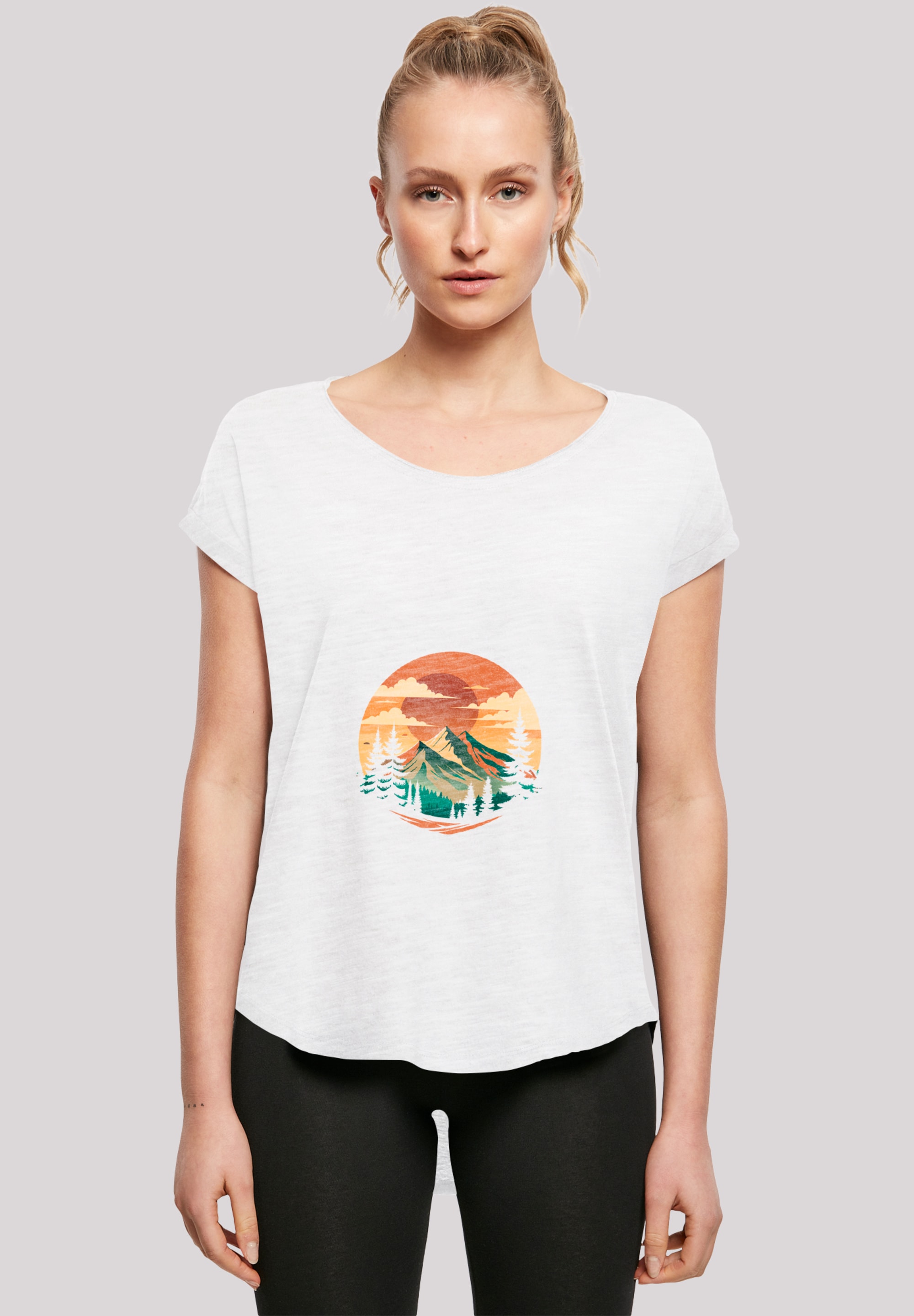 F4NT4STIC T-Shirt "Sonnenuntergang Berglandschaft" Premium Qualität günstig online kaufen