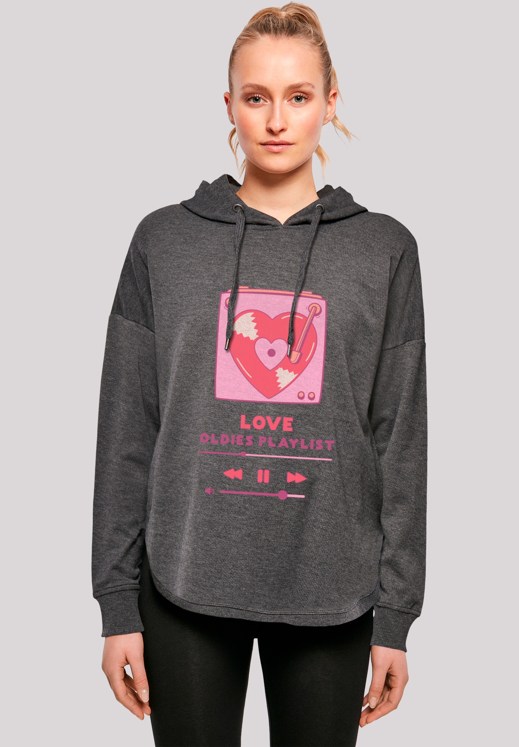 F4NT4STIC Kapuzenpullover "Love Oldies Playlist Valentinstag", Premium Qual günstig online kaufen