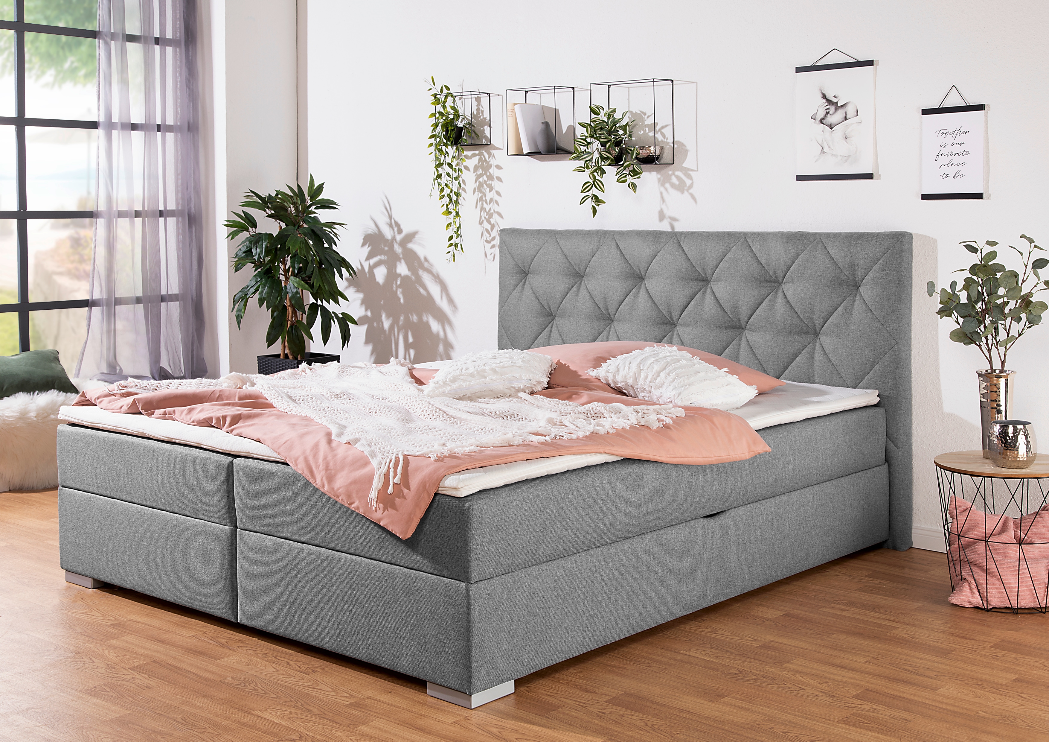 Home affaire Boxbett "Tynan" wahlweise mit Bettkasten, in H2, H3 & H4 erhältilich