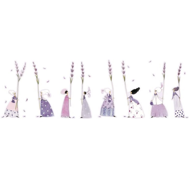 Wandtattoo »Lavendel Fee Blumen Aufkleber«, (1 St.), selbstklebend, entfernbar