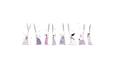 Wandtattoo »Lavendel Fee Blumen Aufkleber«, (1 St.)
