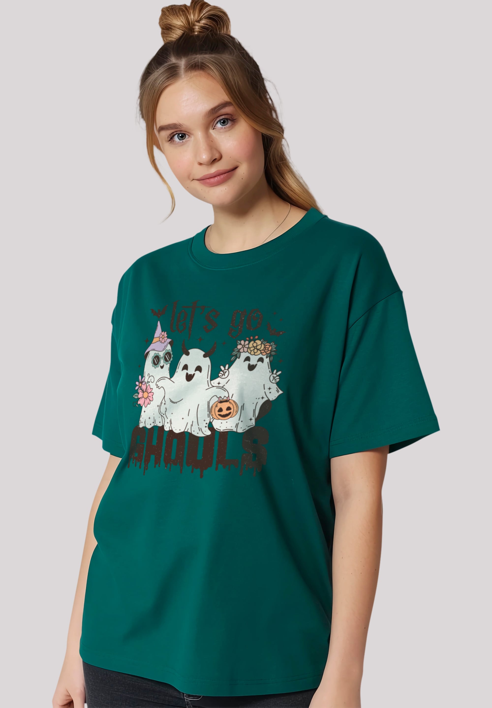 T-Shirt »Retro Halloween Let s go ghouls«, Premium Qualität, Halloween, Herbst