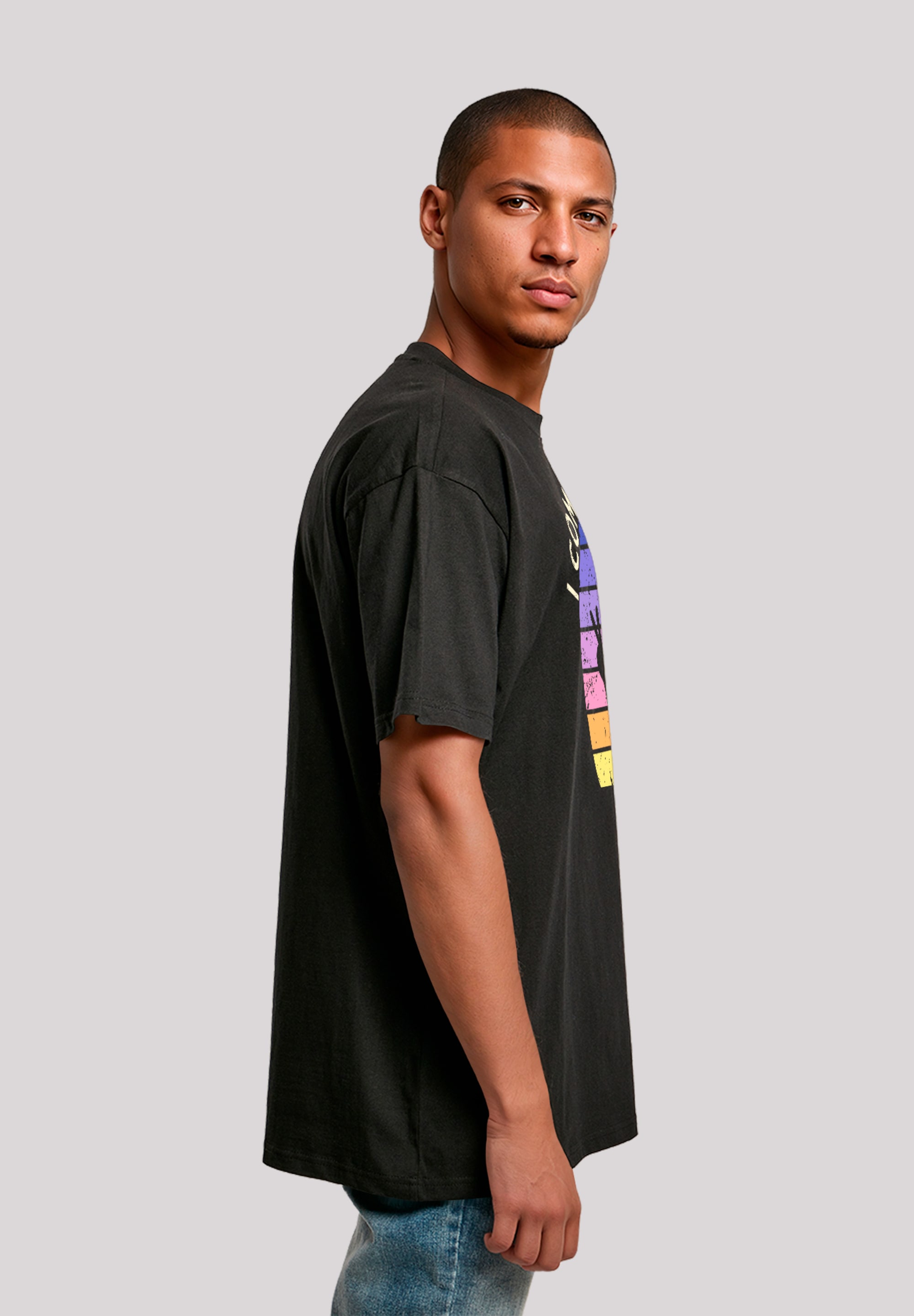 F4NT4STIC T-Shirt »Alien Peace Sunset«, Premium Qualität
