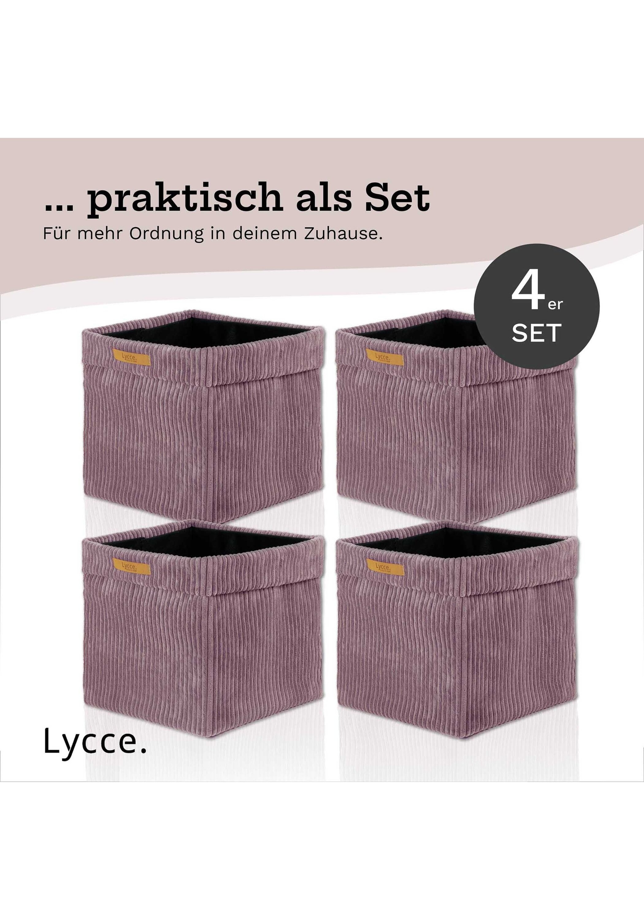 Lycce Aufbewahrungsbox »Aufbewahrungskorb Faltbare Aufbewahrungsbox Cord 4P 4er Pack«