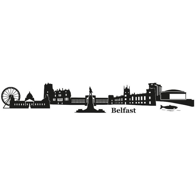 Wall-Art Wandtattoo »XXL Stadt Skyline Belfast 120cm«, (1 St.) bestellen |  BAUR