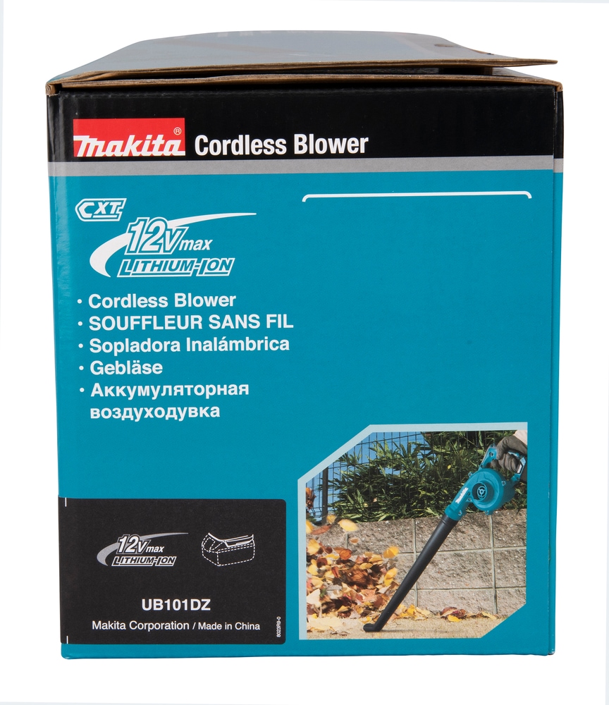 Makita Akku-Gebläse »»UB101DZ« 12V max., 156 m³/h, 56 m/s, ohne Akku und Ladegerät« handlich mit 12V max. Motor mit 3-stufiger Einstellung des Luftstroms