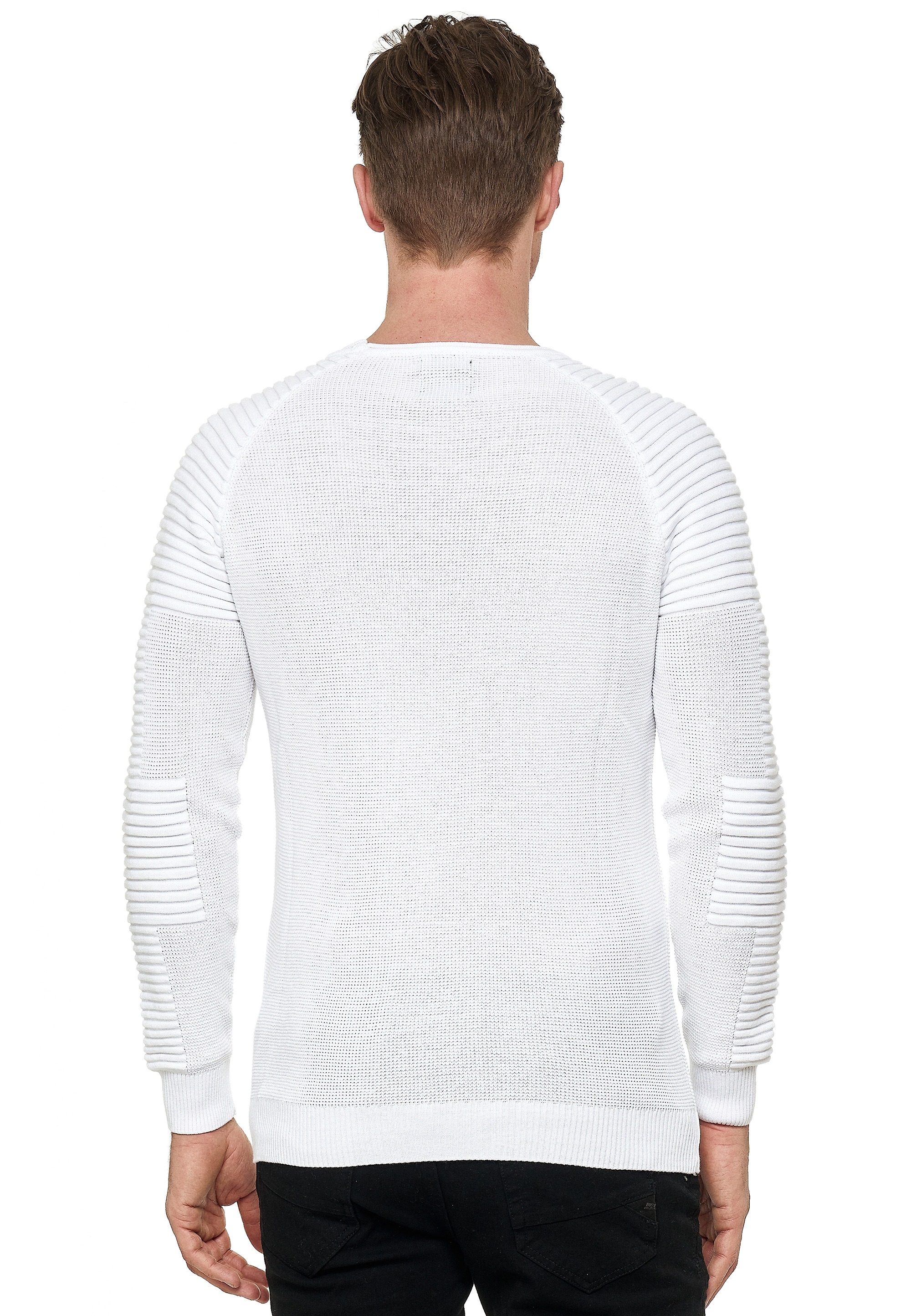 Rusty Neal Strickpullover, mit modernem Rundhalsausschnitt