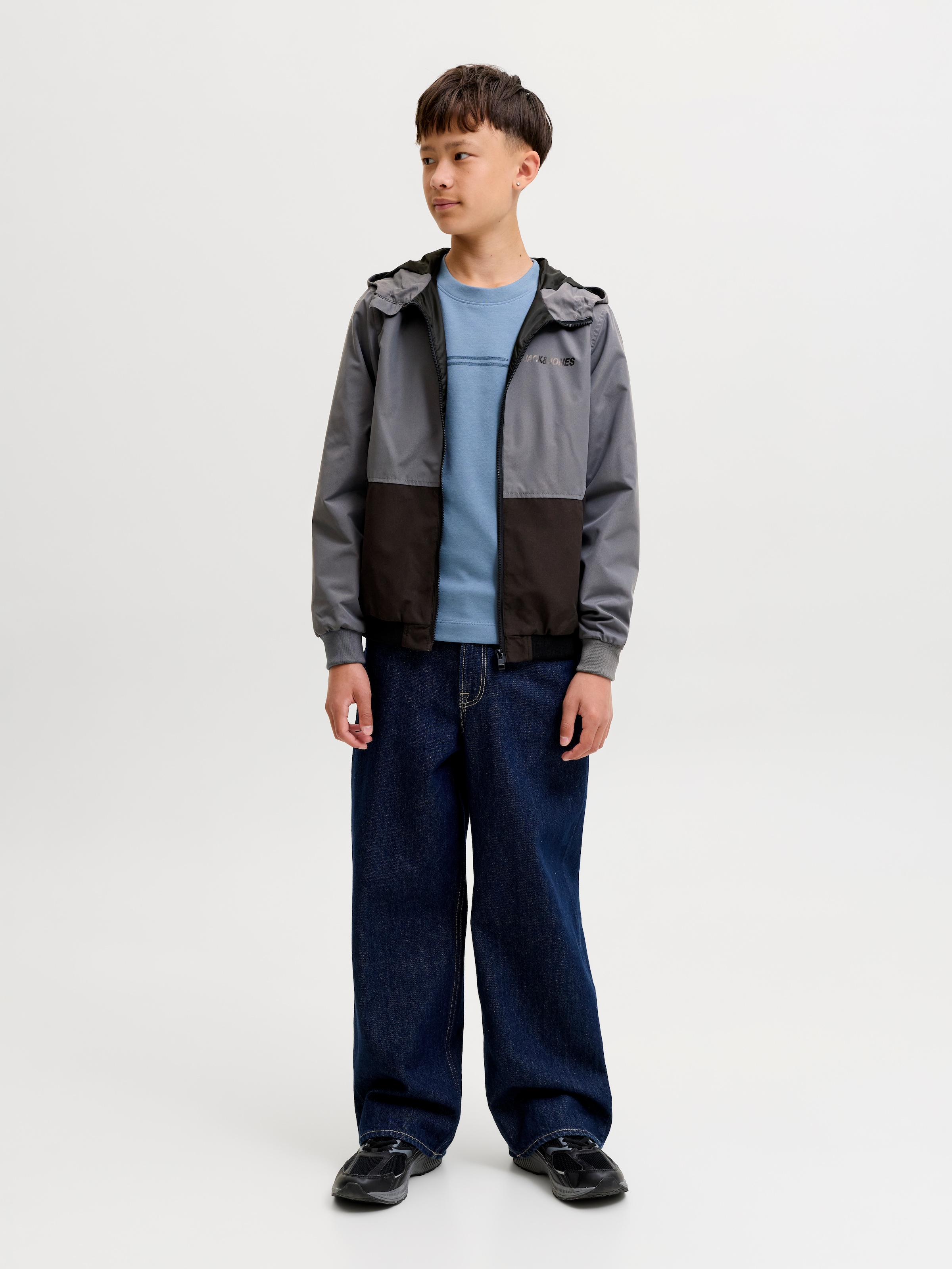Jack & Jones Junior Outdoorjacke »JJERUSH wasserabweisend, mit Kapuze, mattes Finish« mit Kapuze Polyester, regular fit
