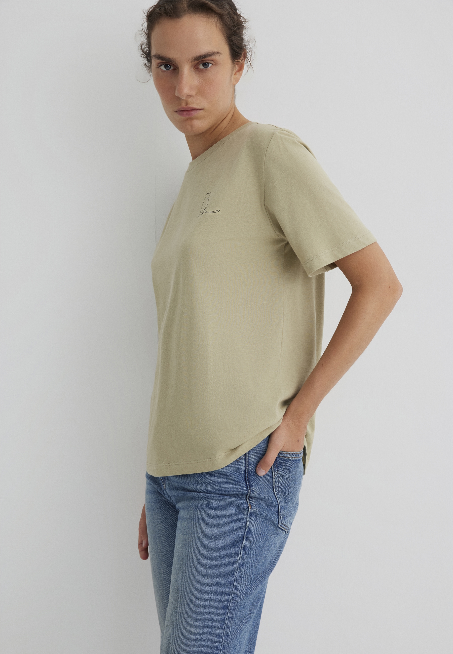 Mavi T-Shirt »GRAPHIC TEES«, Katzen T-Shirt