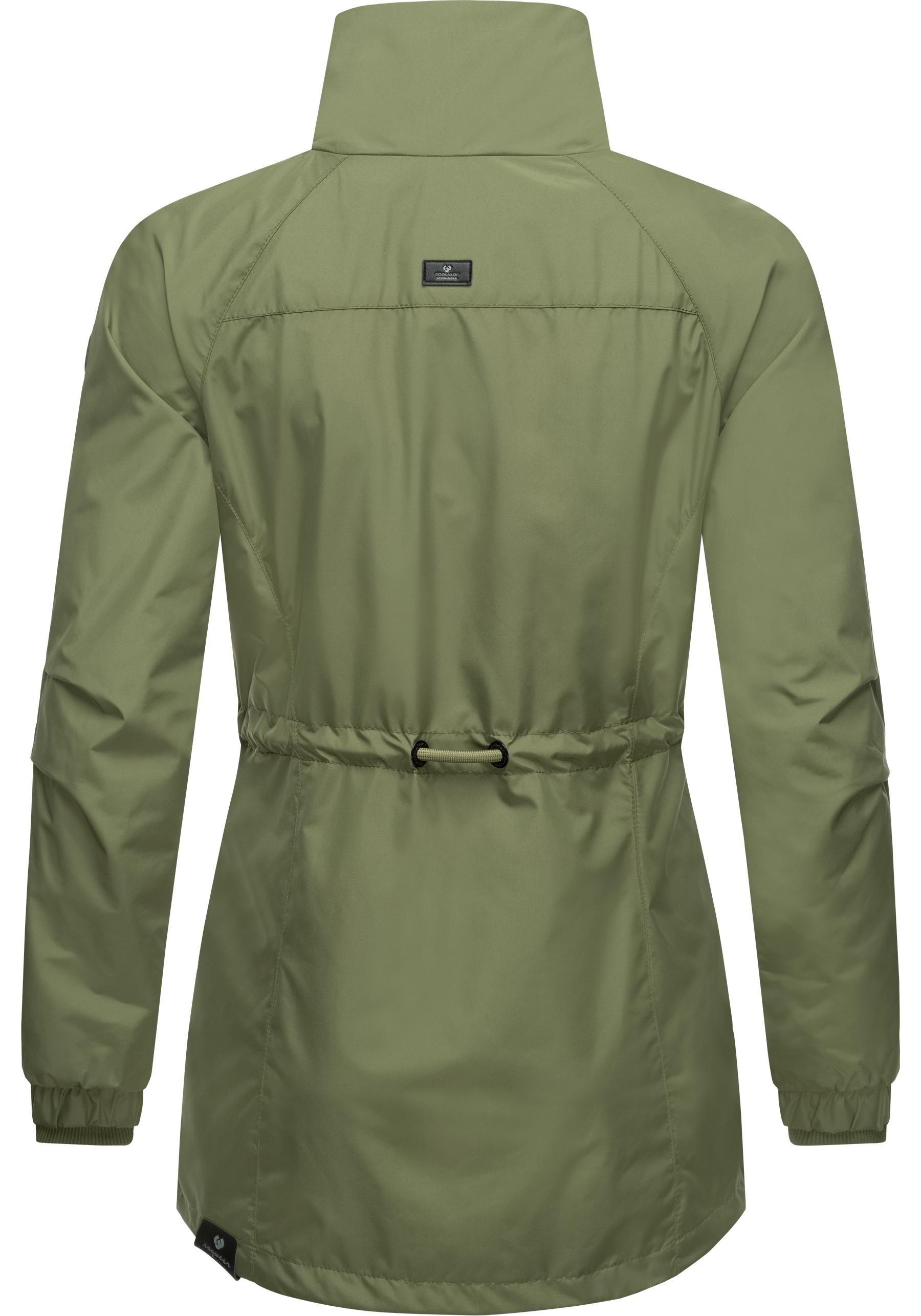 Ragwear Outdoorjacke »Tacy«, ohne Kapuze, wasserdichte Damen Übergangsjacke mit hohem Kragen