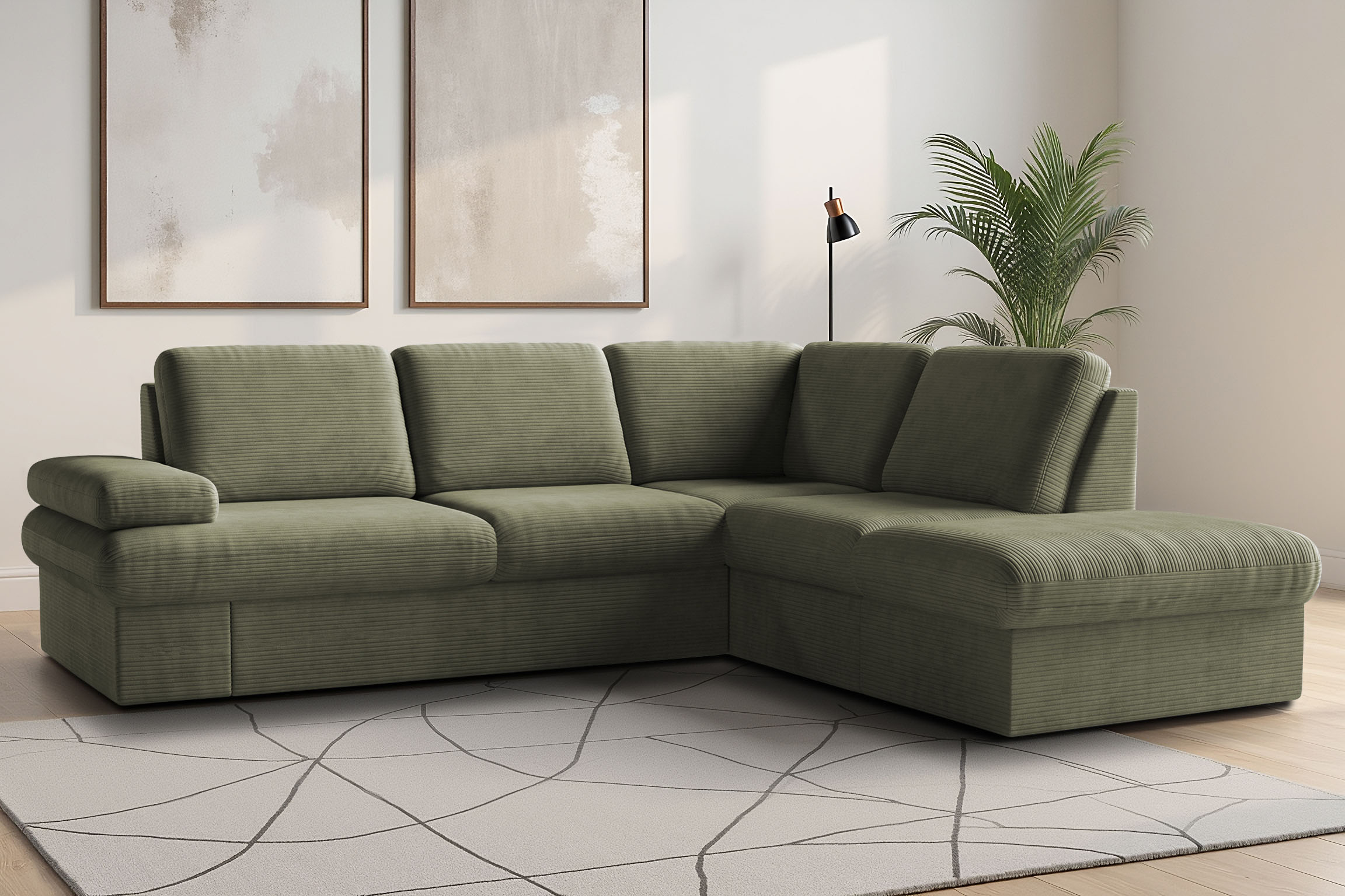 sit&more Ecksofa "Moreno L-Form, B: 238 cm" mit Armteilverstellung, optional Schlaffunktion