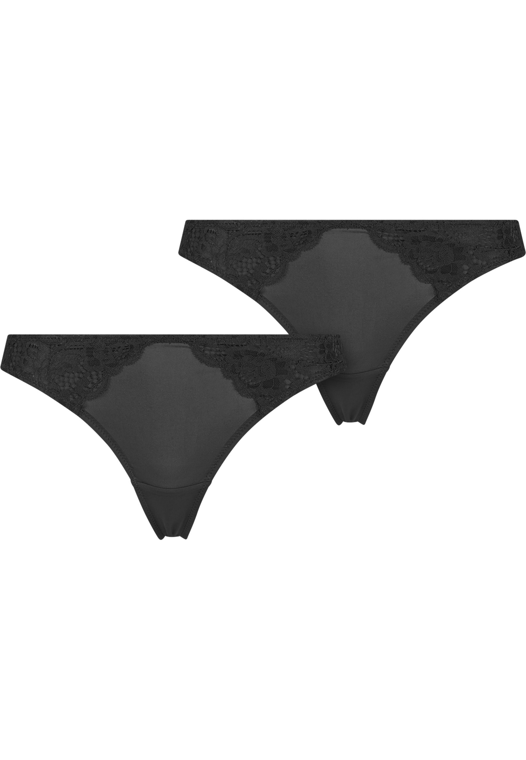 URBAN CLASSICS Panty "Urban Classics Ladies Lace Tanga 2-Pack"