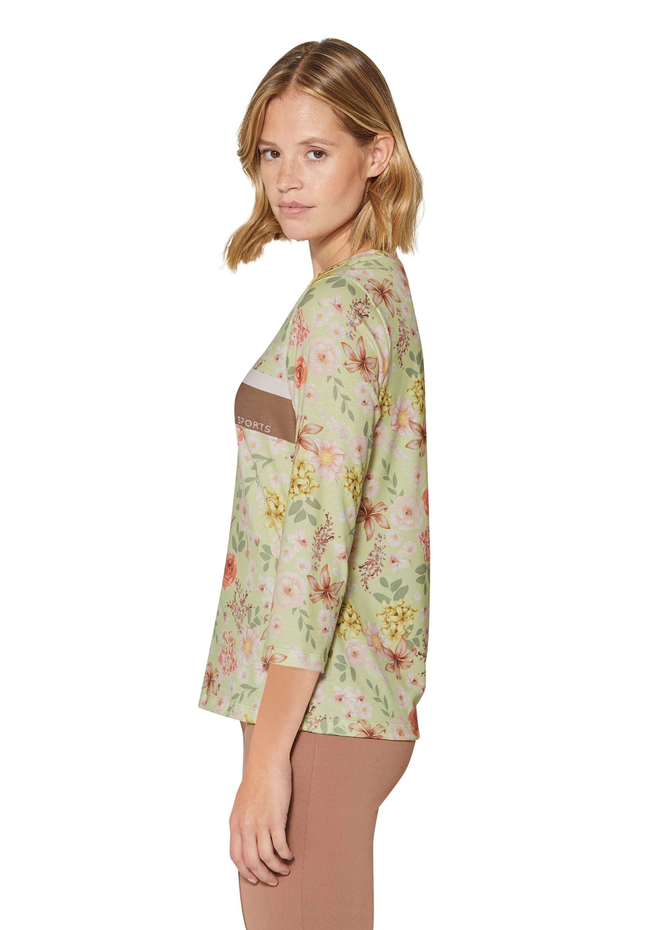 MADELEINE Kurzarmshirt »Shirt Shirt mit floralem Print und 3/4-Arm«