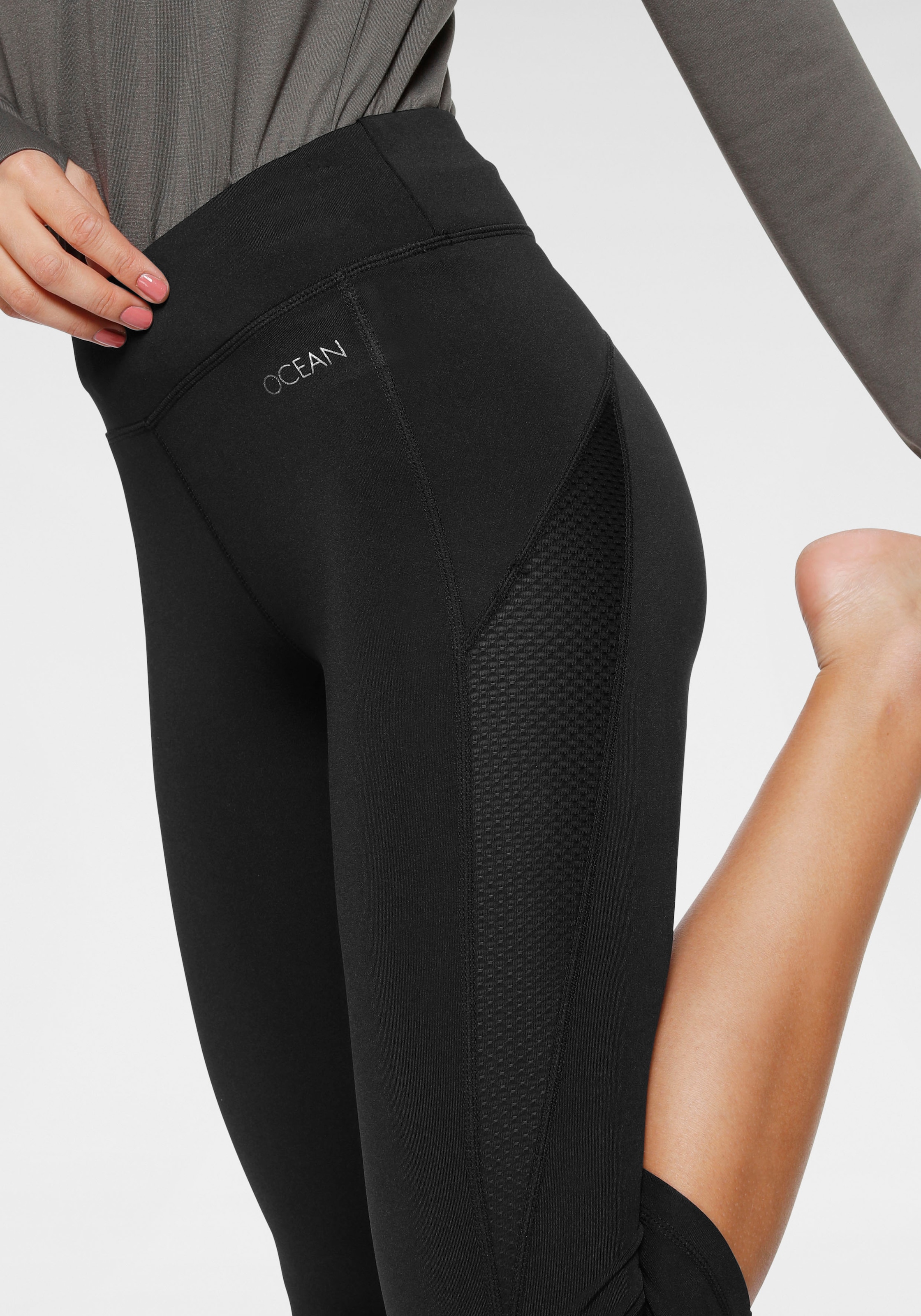 Ocean Sportswear Yogatights »3/4 Yoga-Tights«, mit Mesh-Einsätze