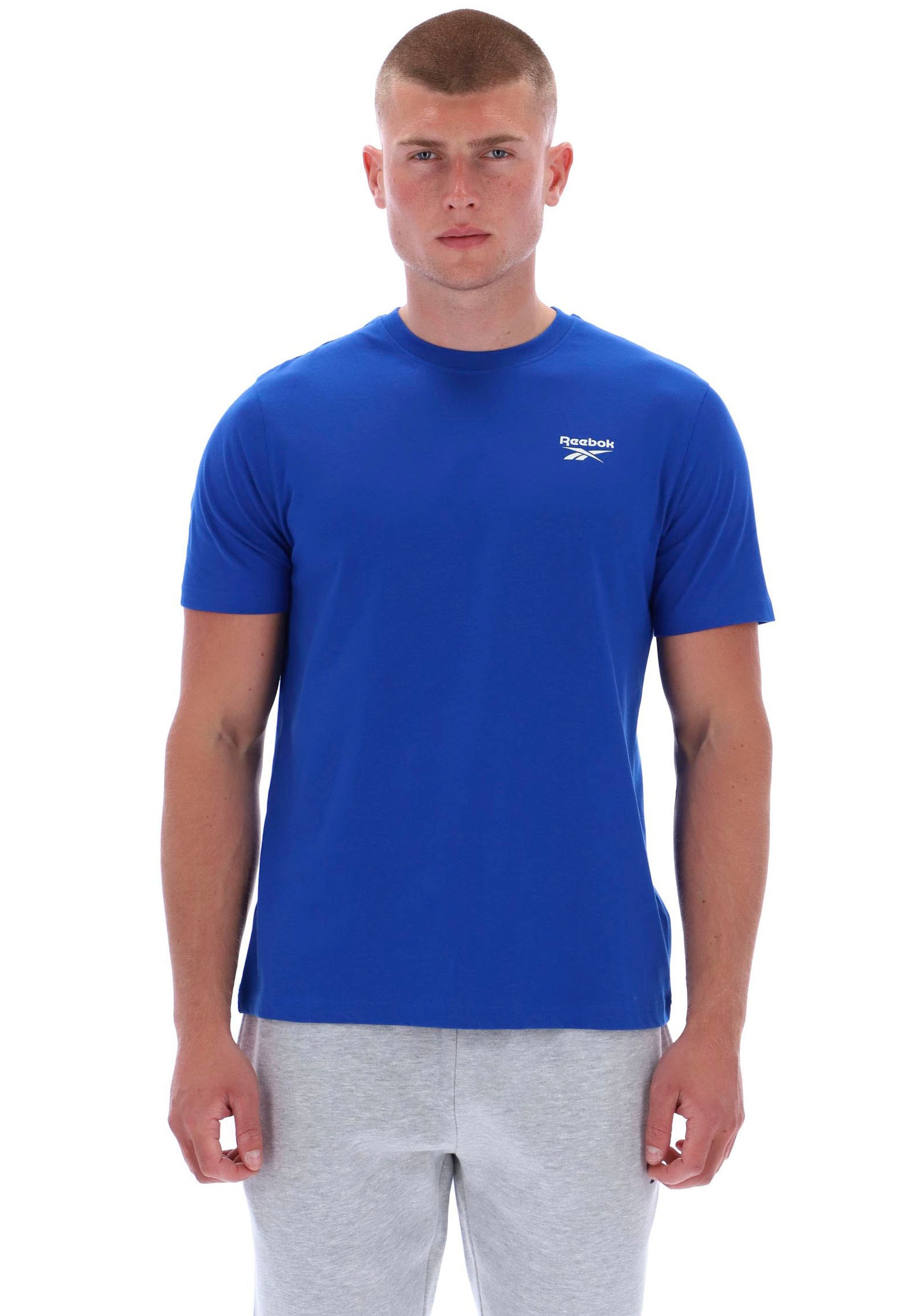 Reebok T-Shirt "CODY SMALL LOGO CREW NECK SS TEE" mit Rundhalsausschnitt, Kurzarm, ohne Verschluss, aus Baumwolle
