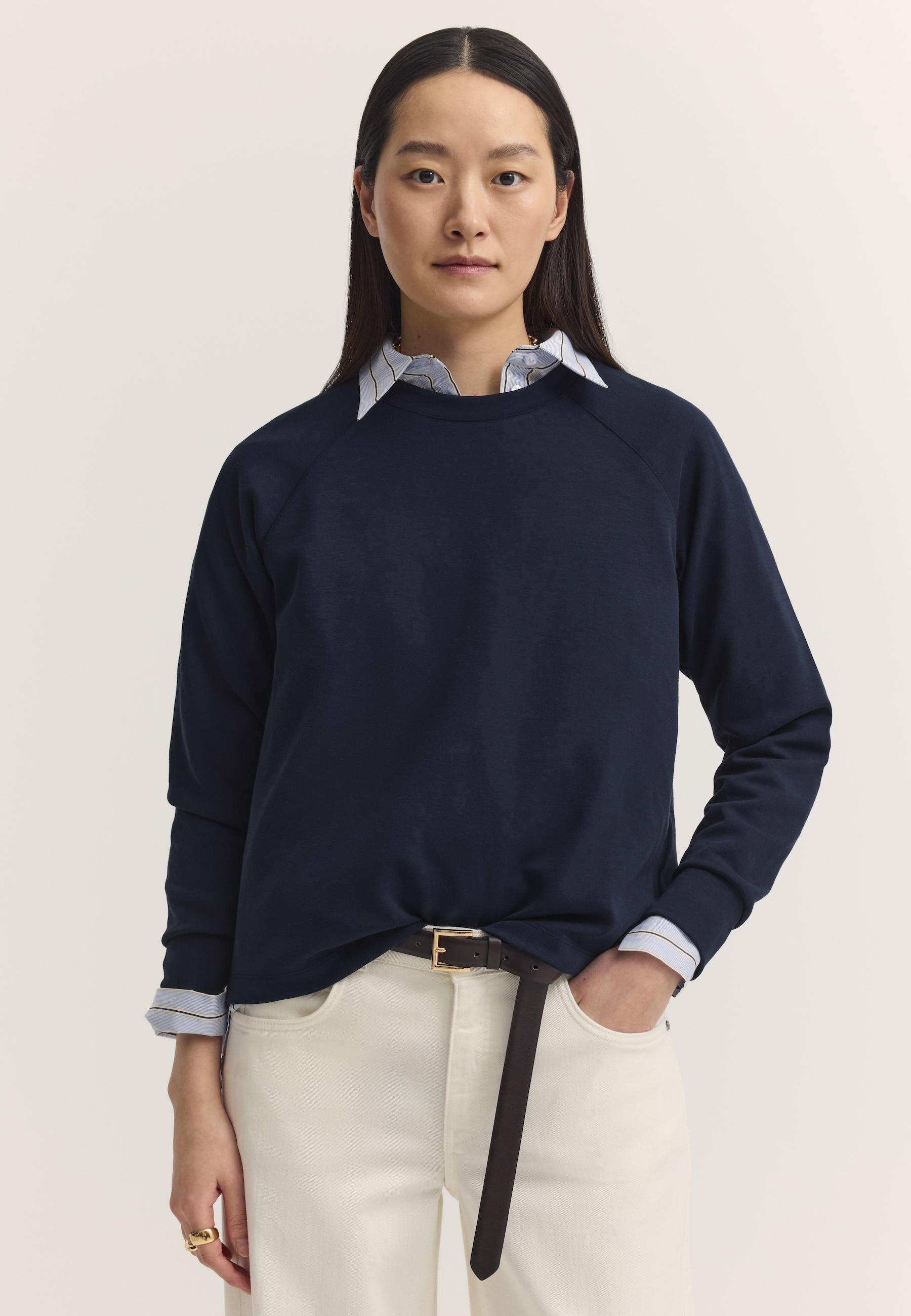 bugatti Sweatshirt "Modern Fit", Modern Fit Cozy Touch Rundhals