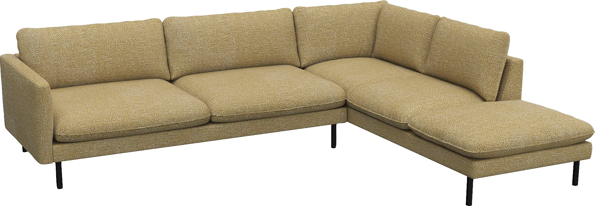FLEXLUX Ecksofa "Bolzano, elegant und bequem, L-Form", Sitzaufbau mit Kalts günstig online kaufen